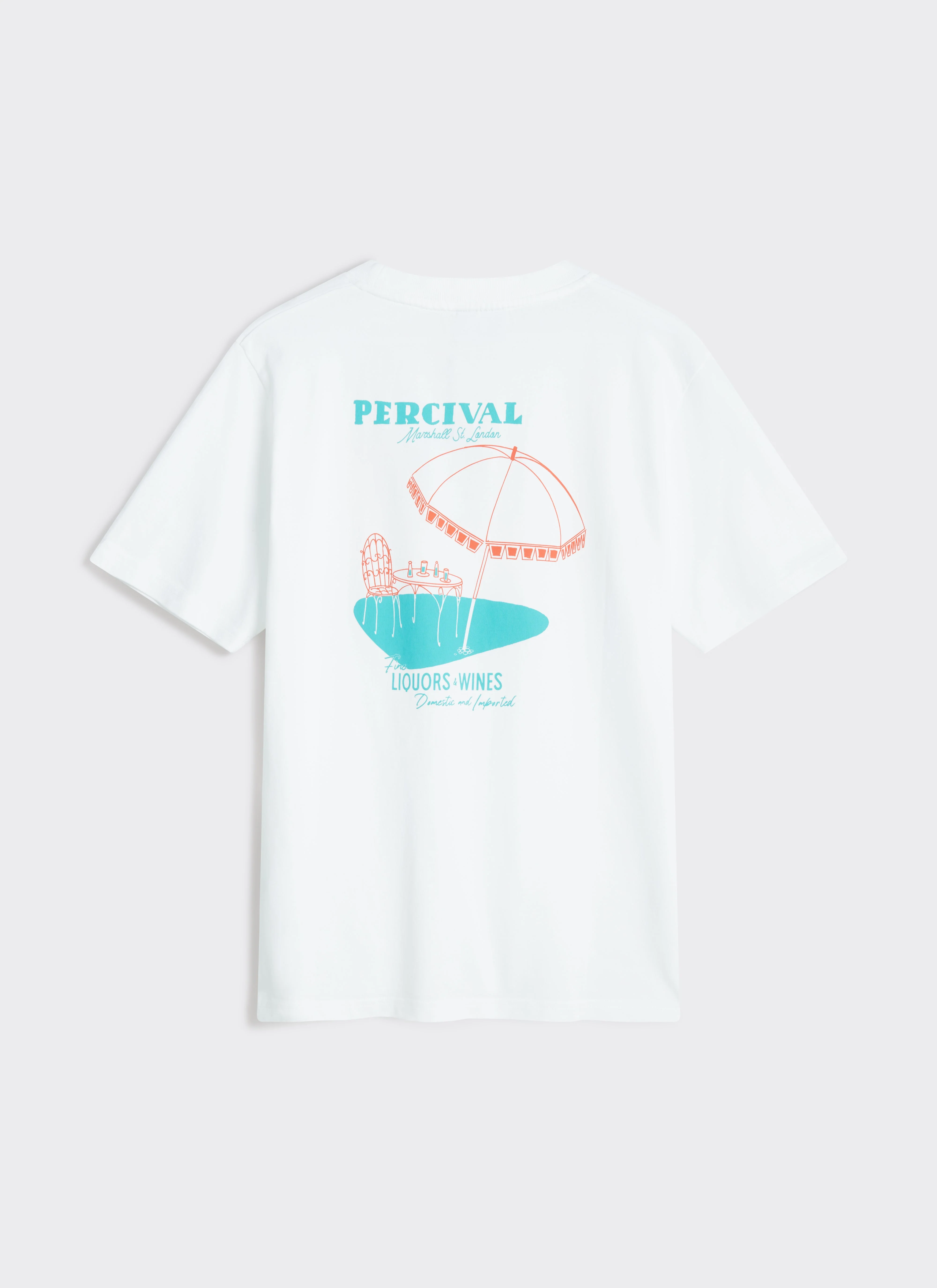 Perci Fine Wines T Shirt | Organic Cotton | White - Image 7
