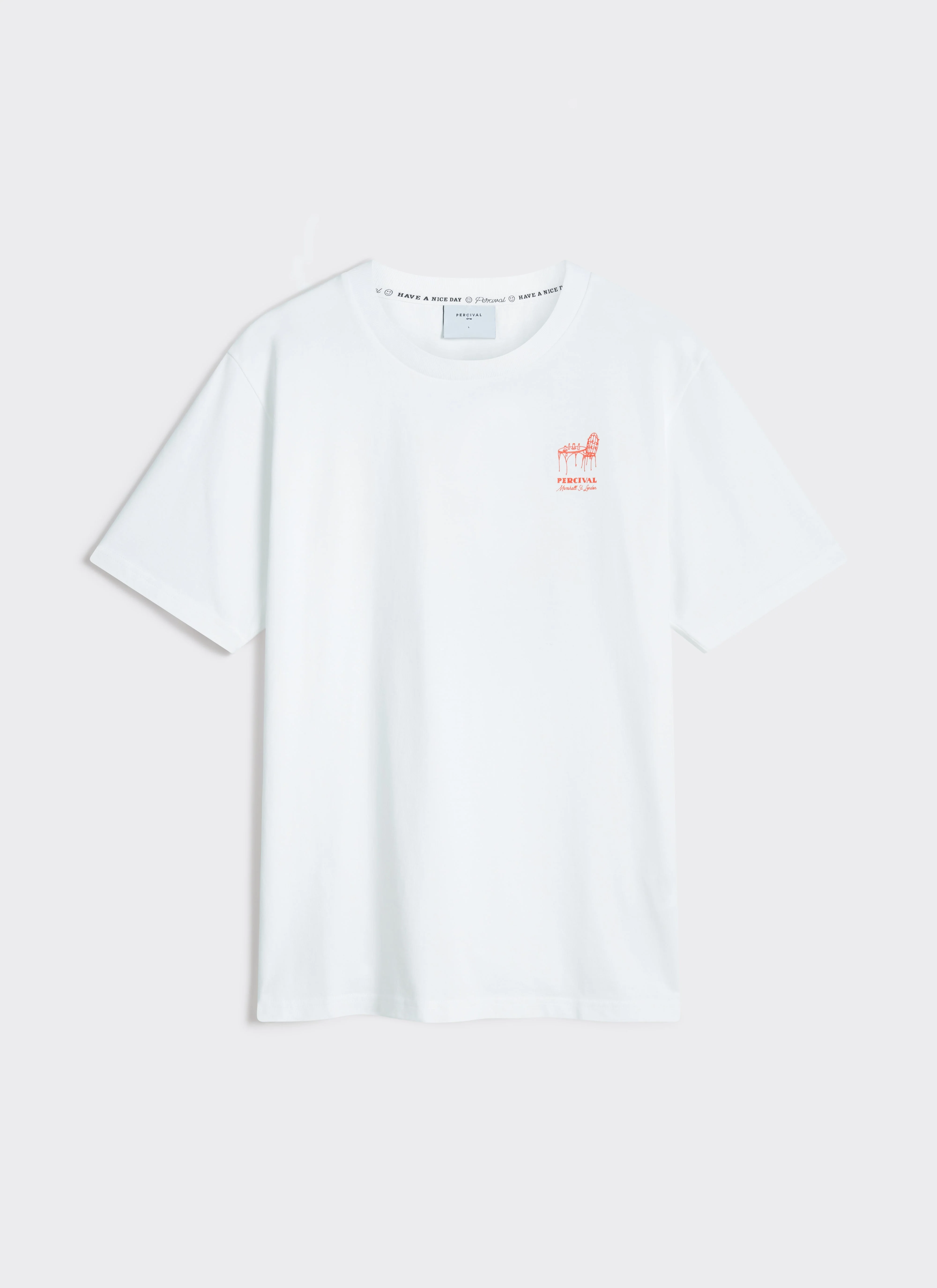 Perci Fine Wines T Shirt | Organic Cotton | White - Image 8