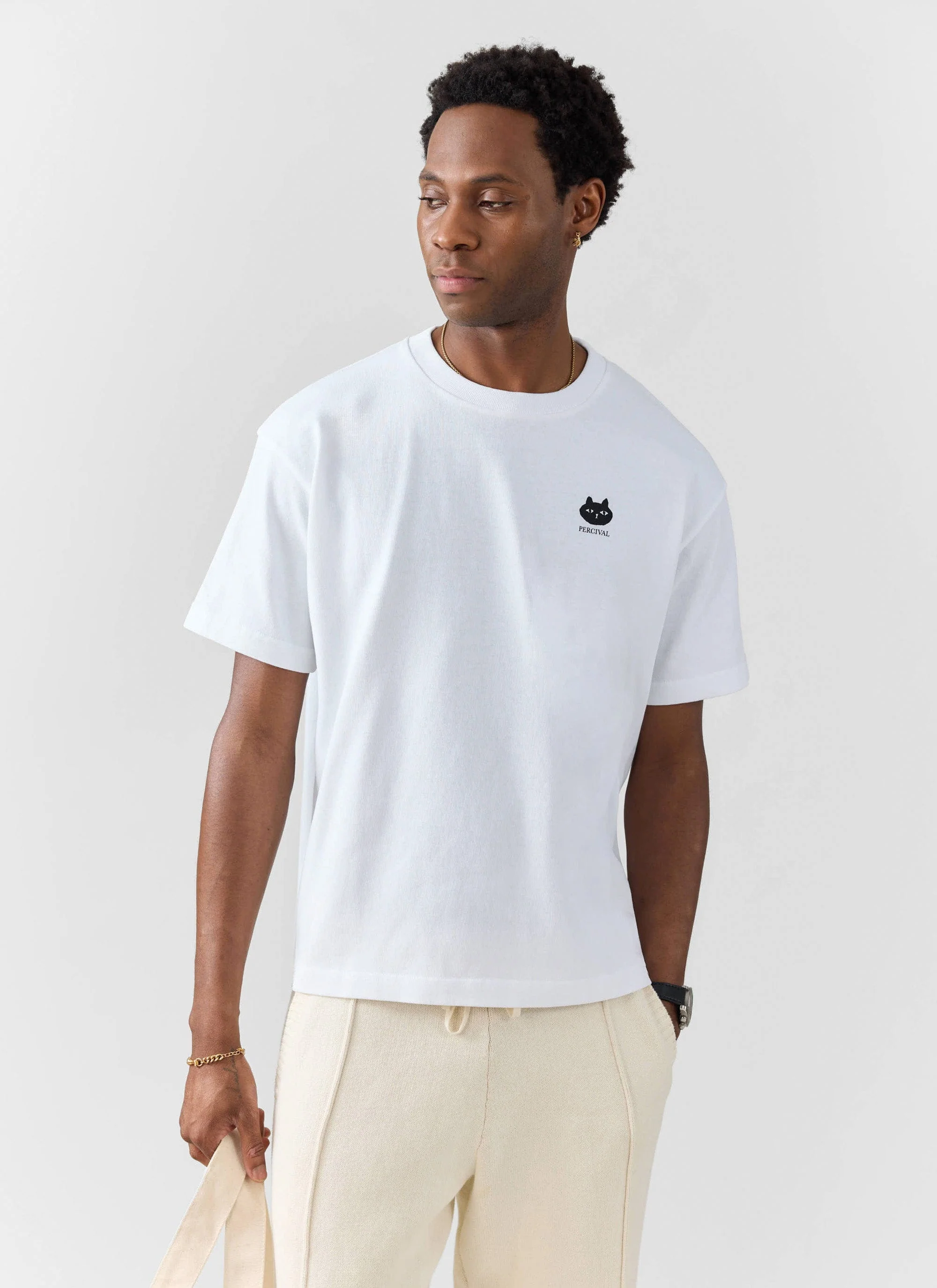 Perci Loaf Oversized T Shirt | Organic Cotton | White - Image 5