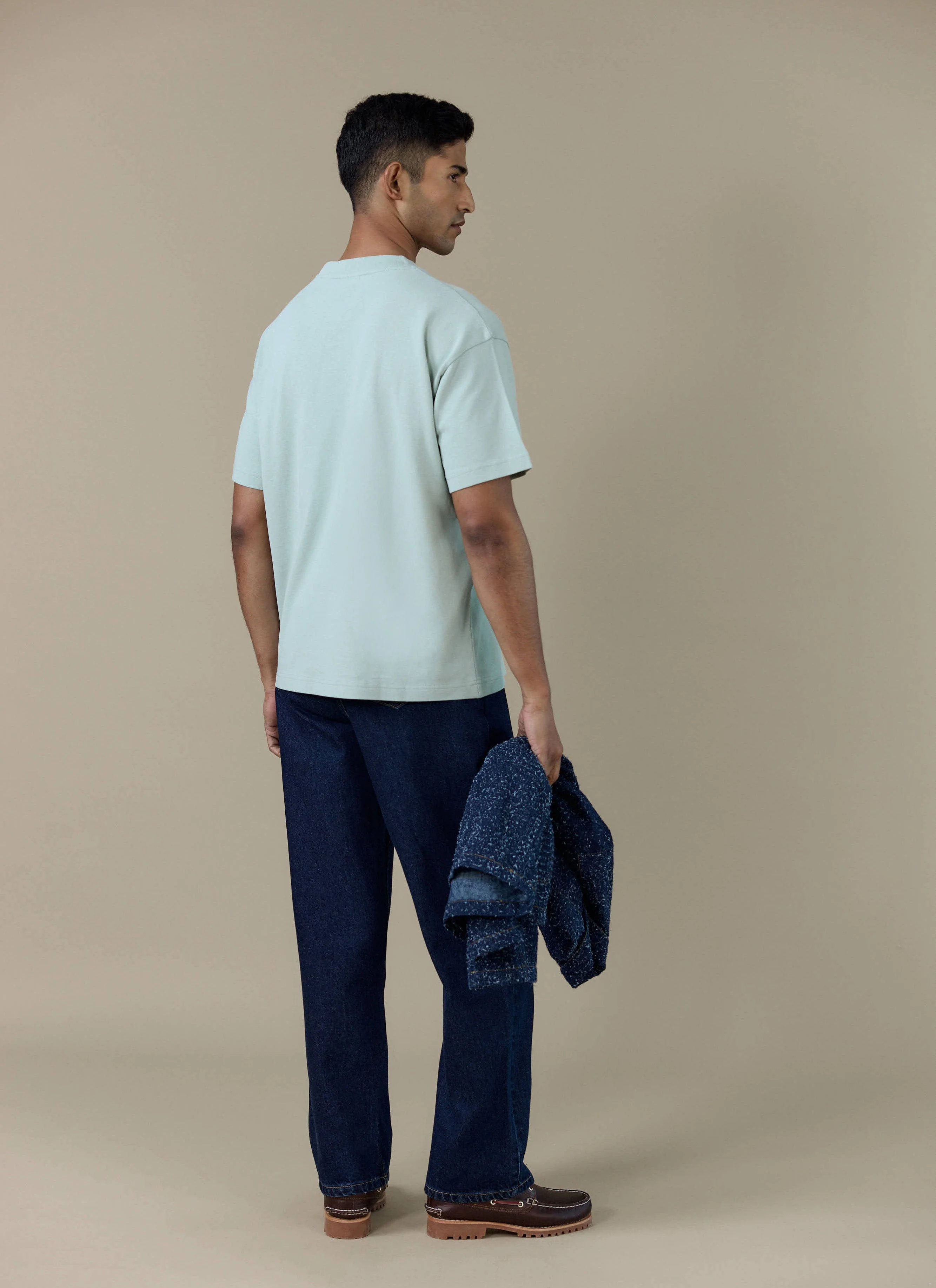 Perci Script T Shirt | Organic Cotton | Sage - Image 3