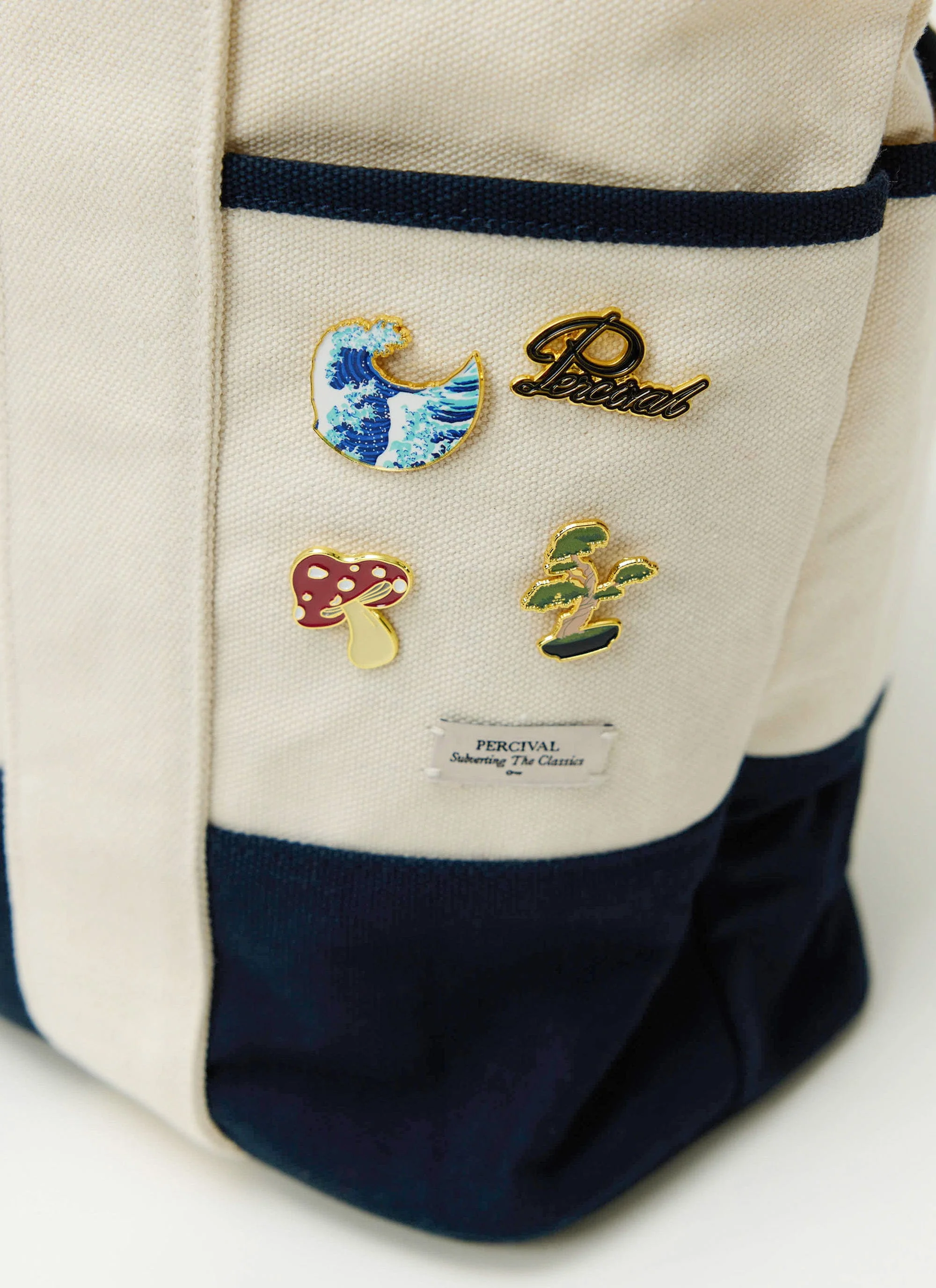 Percival Wave Pin Badges | Multi - Image 2