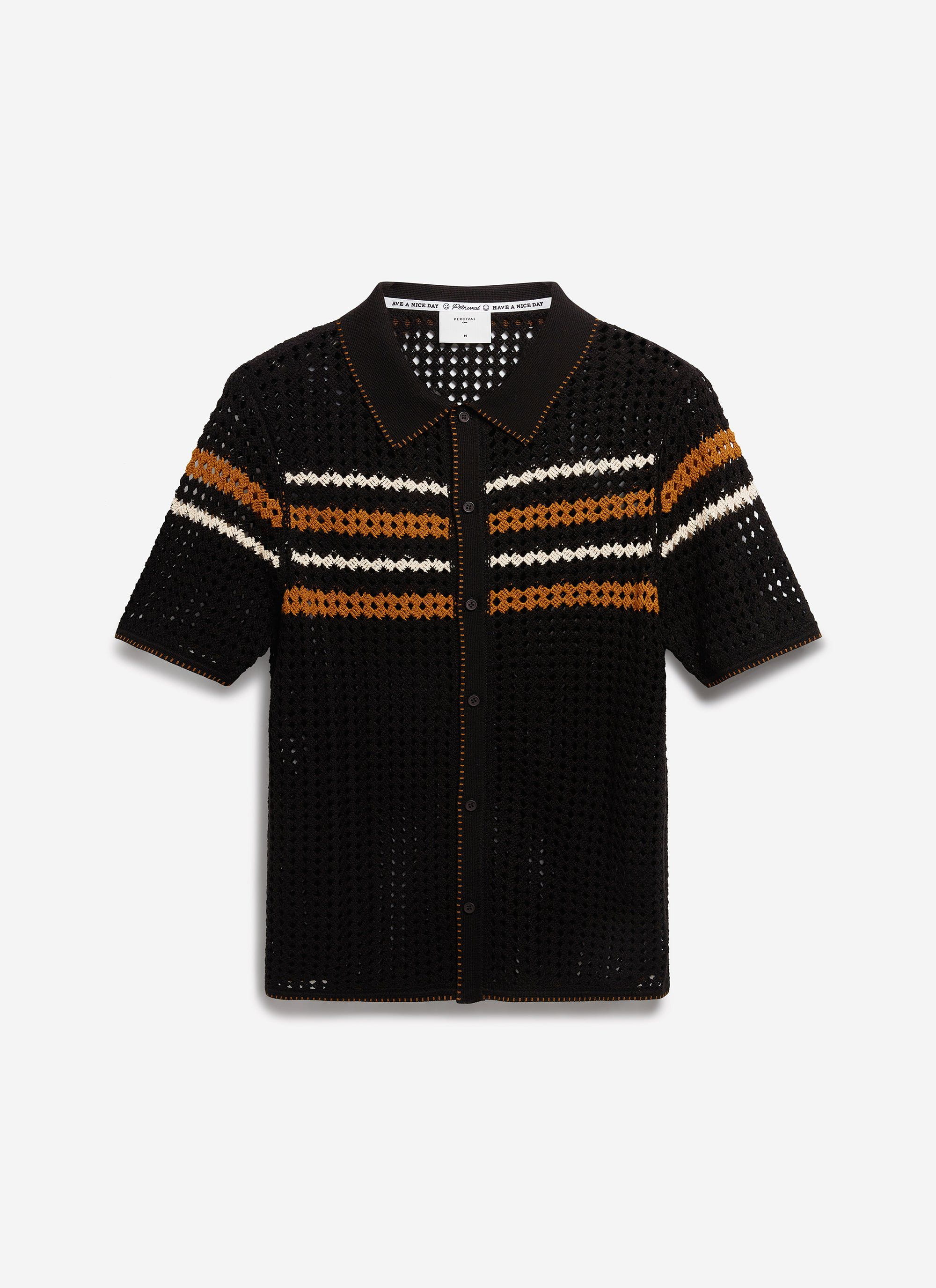 Pesaro Knitted Shirt | Cotton | Black - Image 8