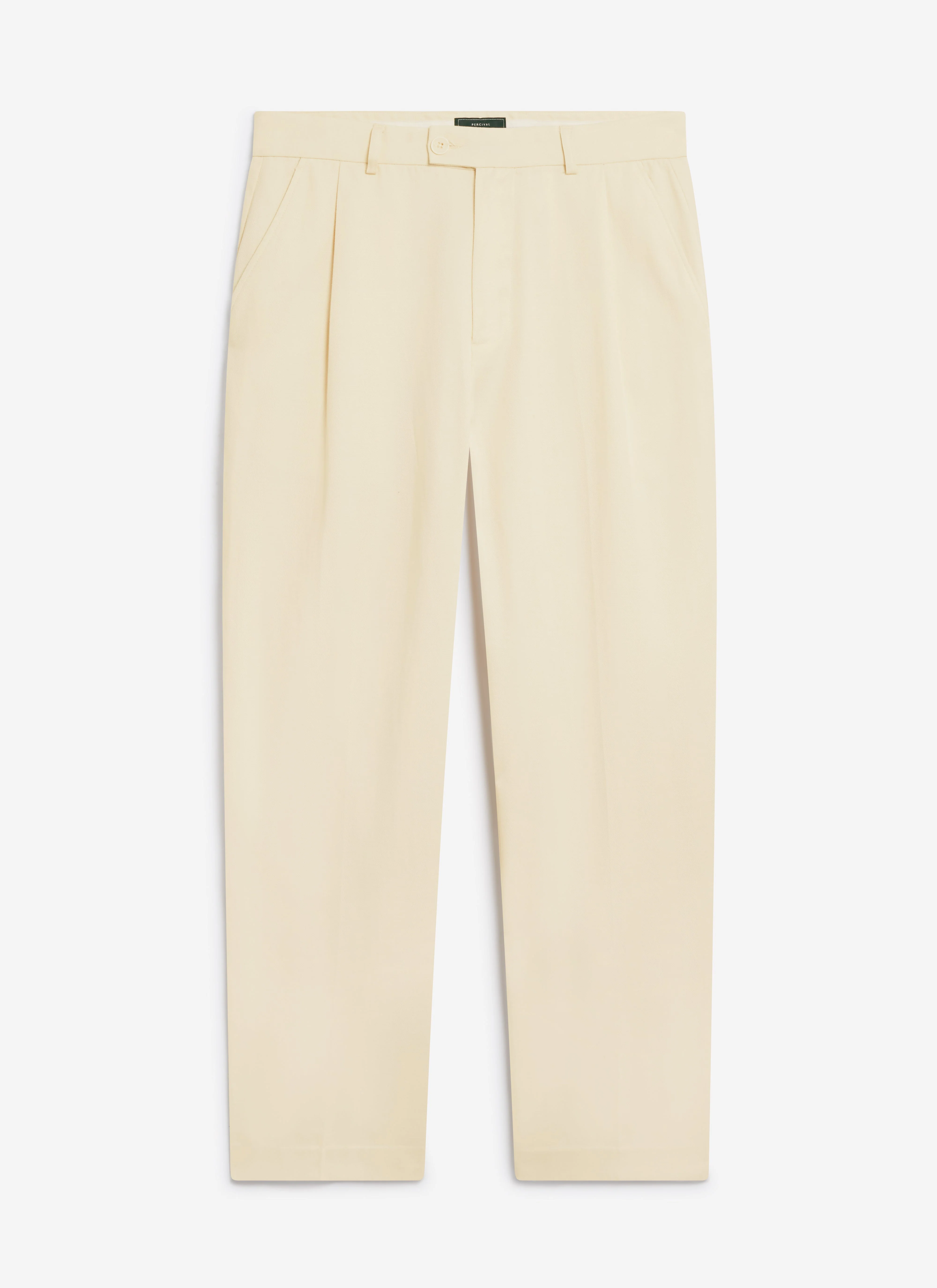 Pleated Tailored Trousers | Lyocell | Cream - Image 8