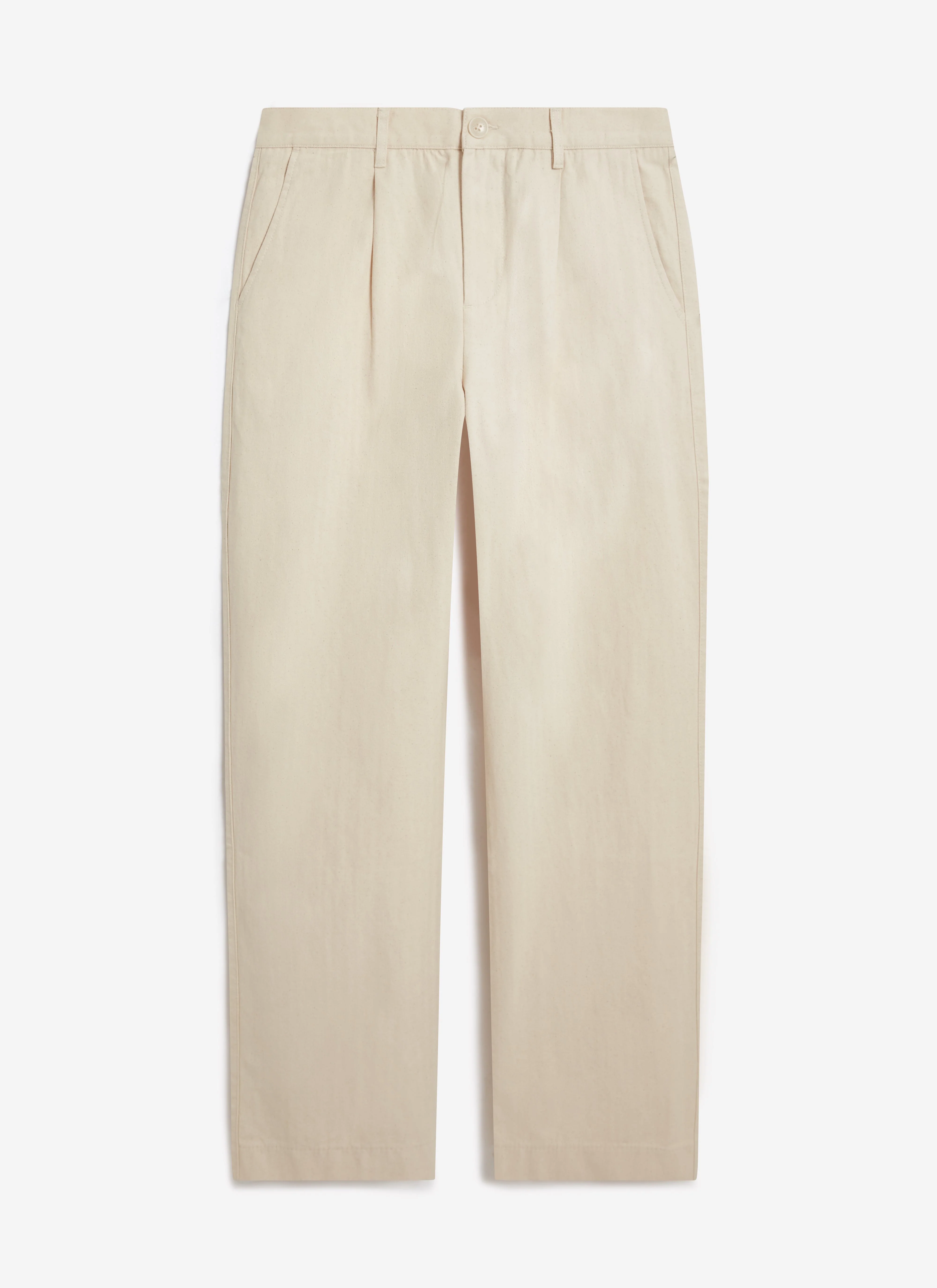 Program Pleated Trousers | Cotton | Cream - Image 7
