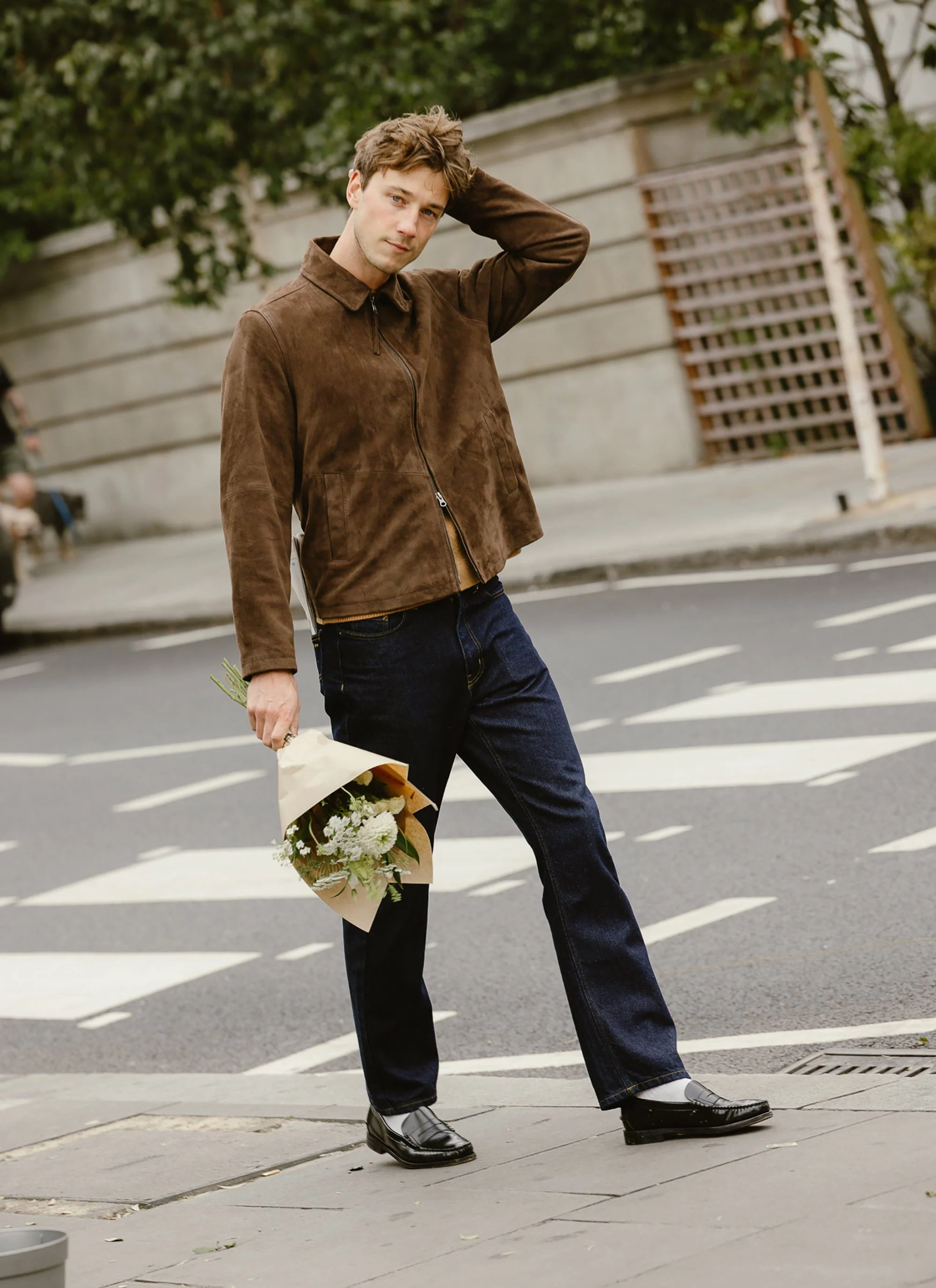 Prologue Suede Zip Jacket | Espresso - Image 3