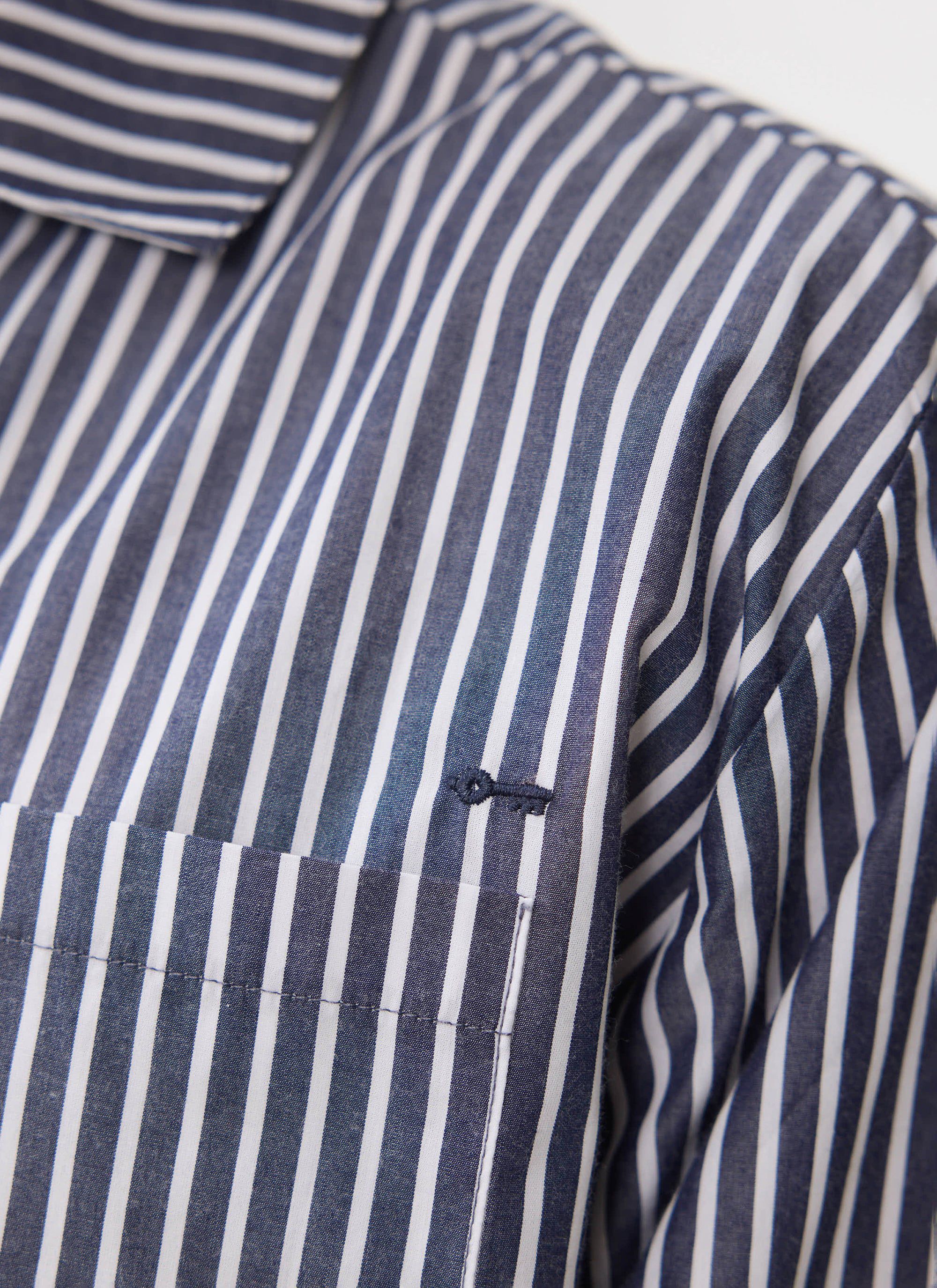 Pyjama Top | Cotton | Blue - Image 3