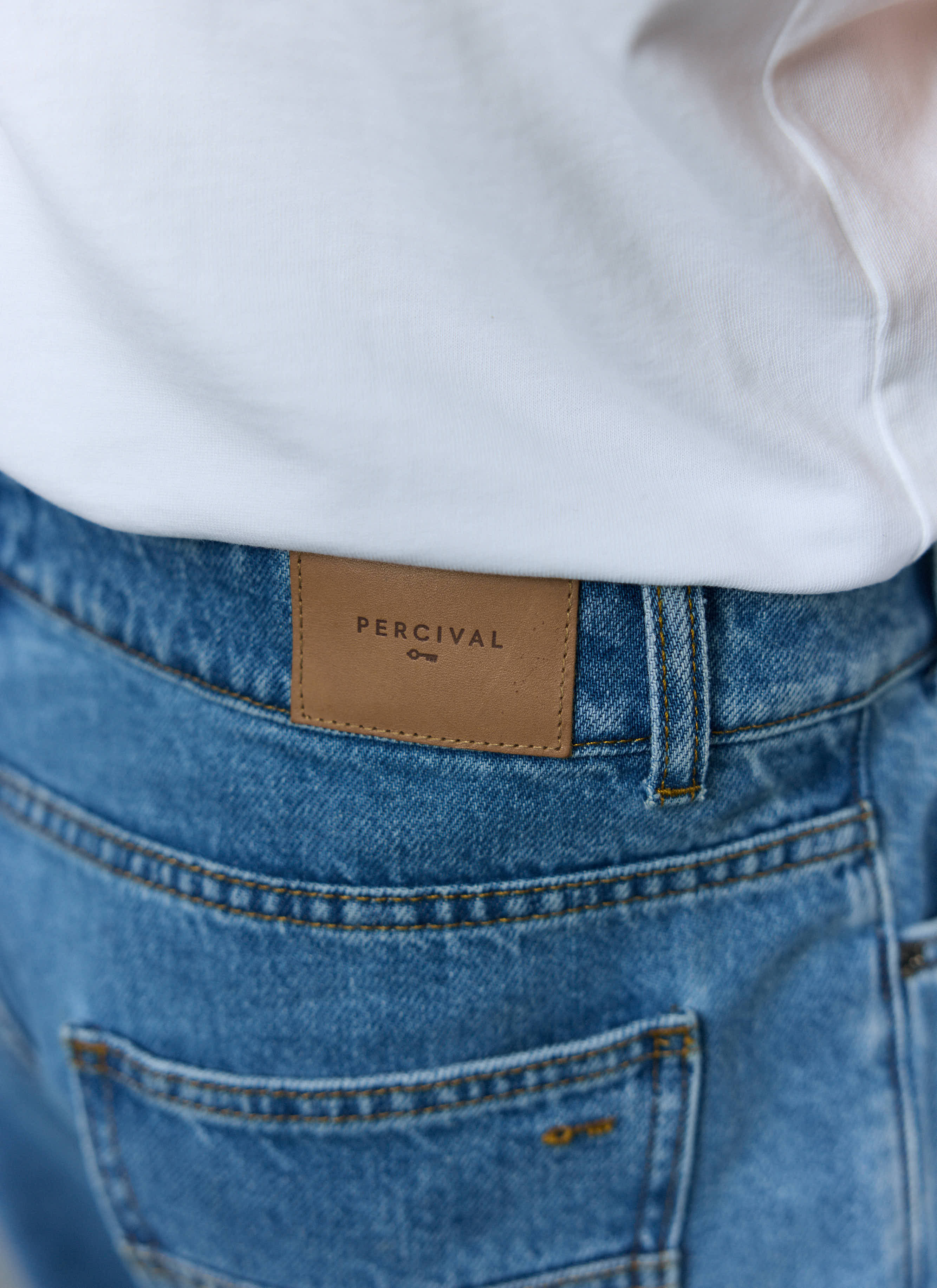 Relaxed Leg Denim Jeans | Cotton | Light Wash Blue - Image 7