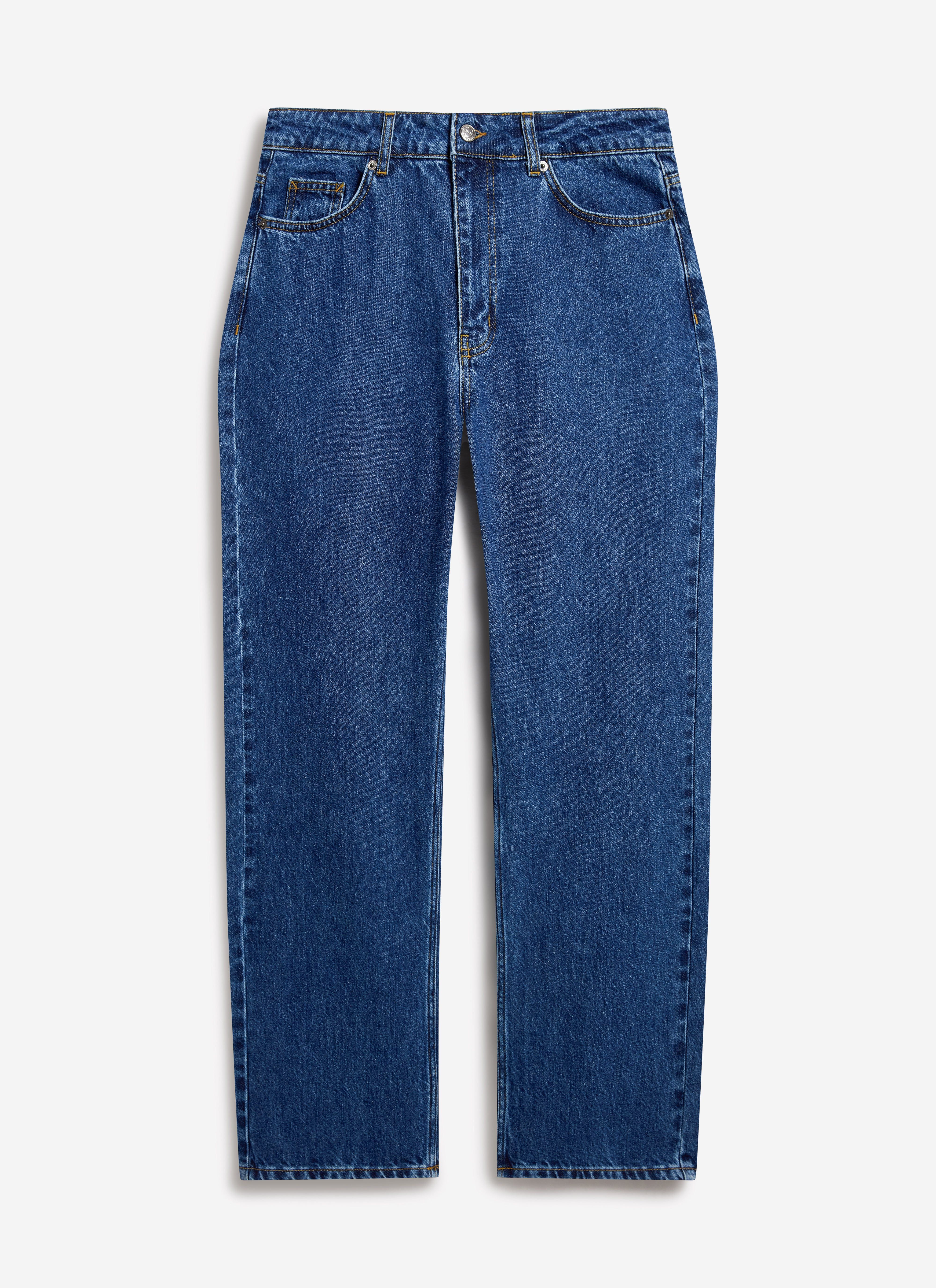 Relaxed Leg Denim Jeans | Cotton | Mid Wash Blue - Image 7