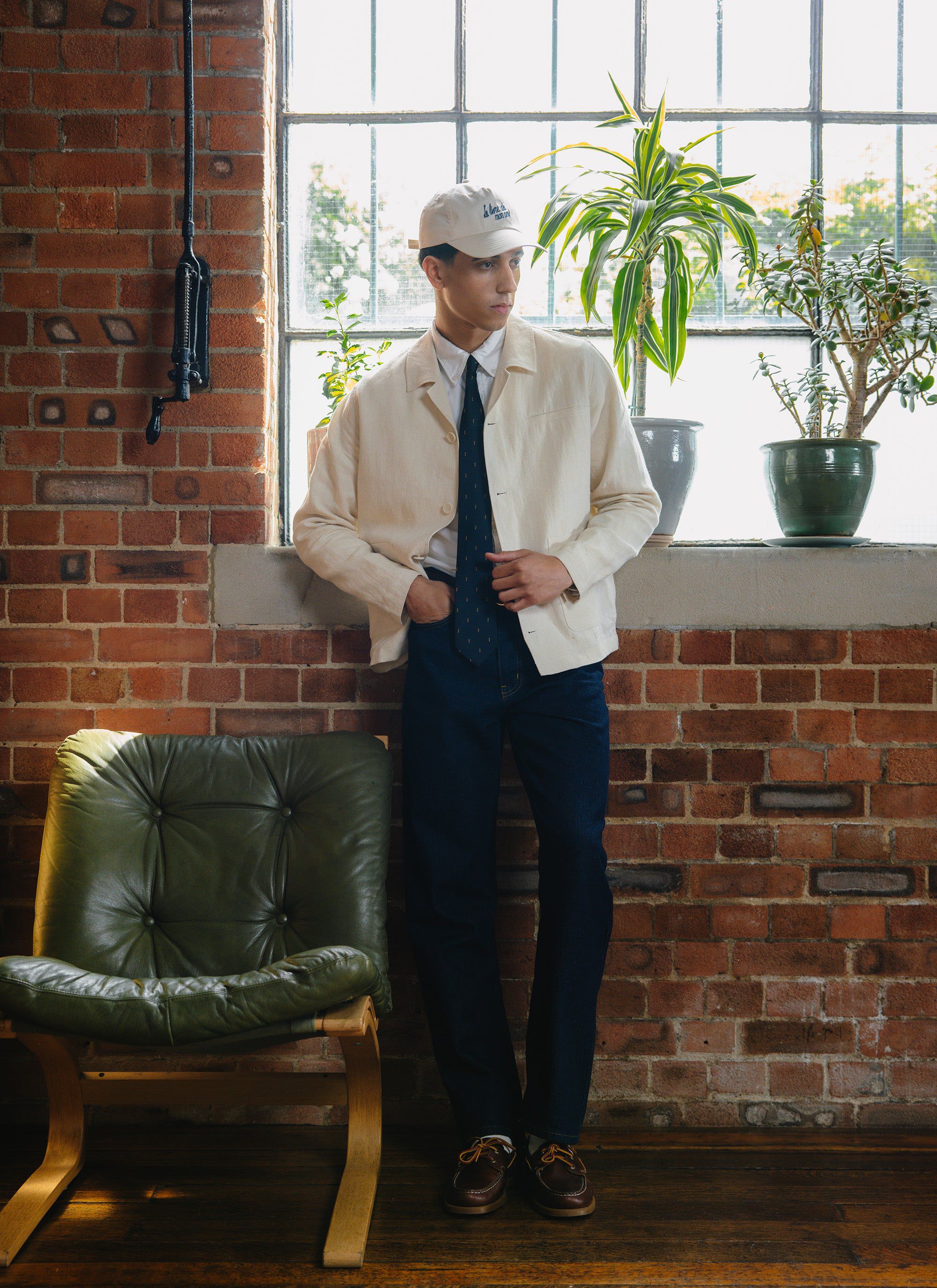 Relaxed Linen Overshirt | Cream - Image 3