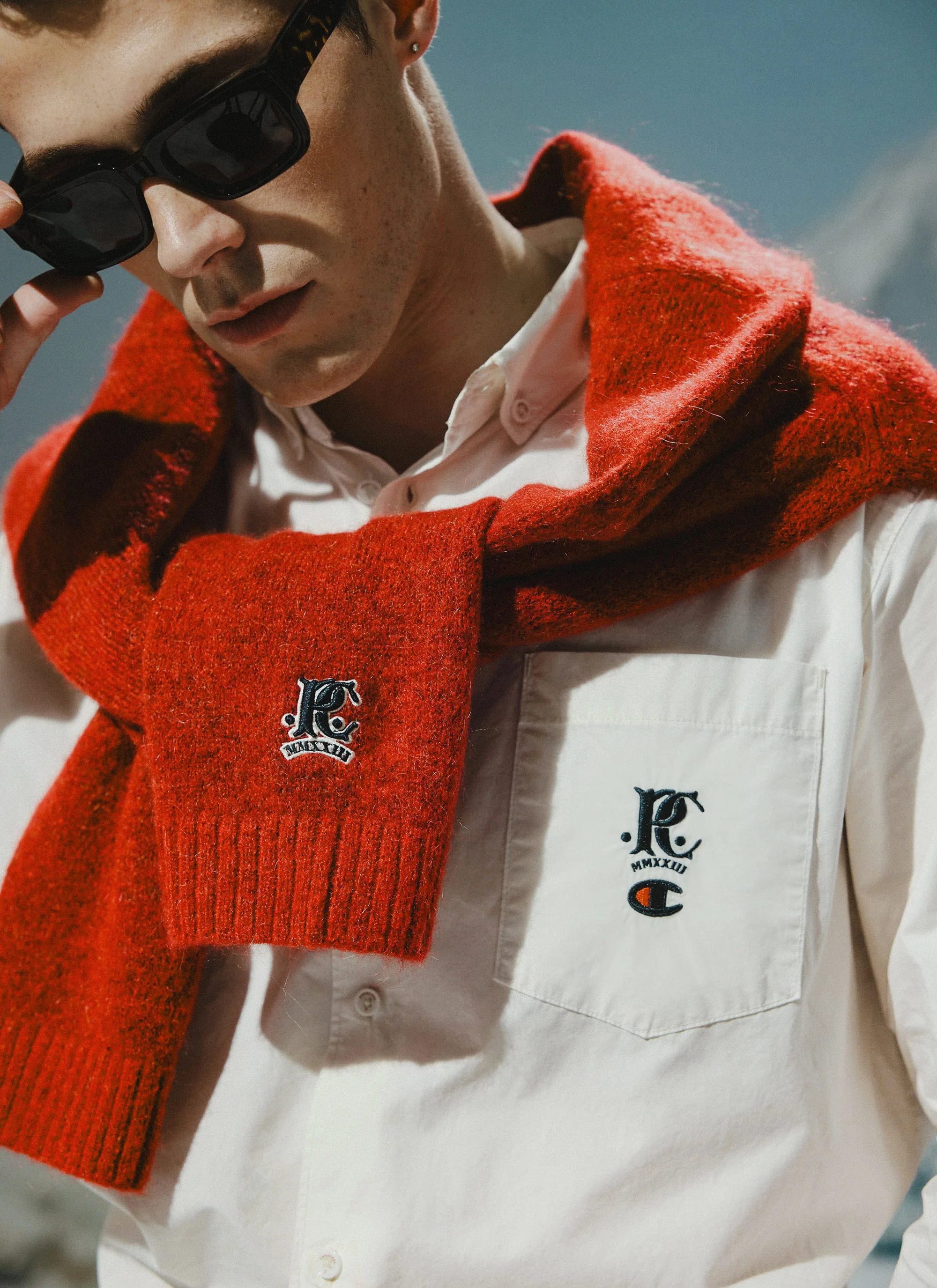 White Glove Knitted Cardigan | Champion x Percival | Red - Image 3