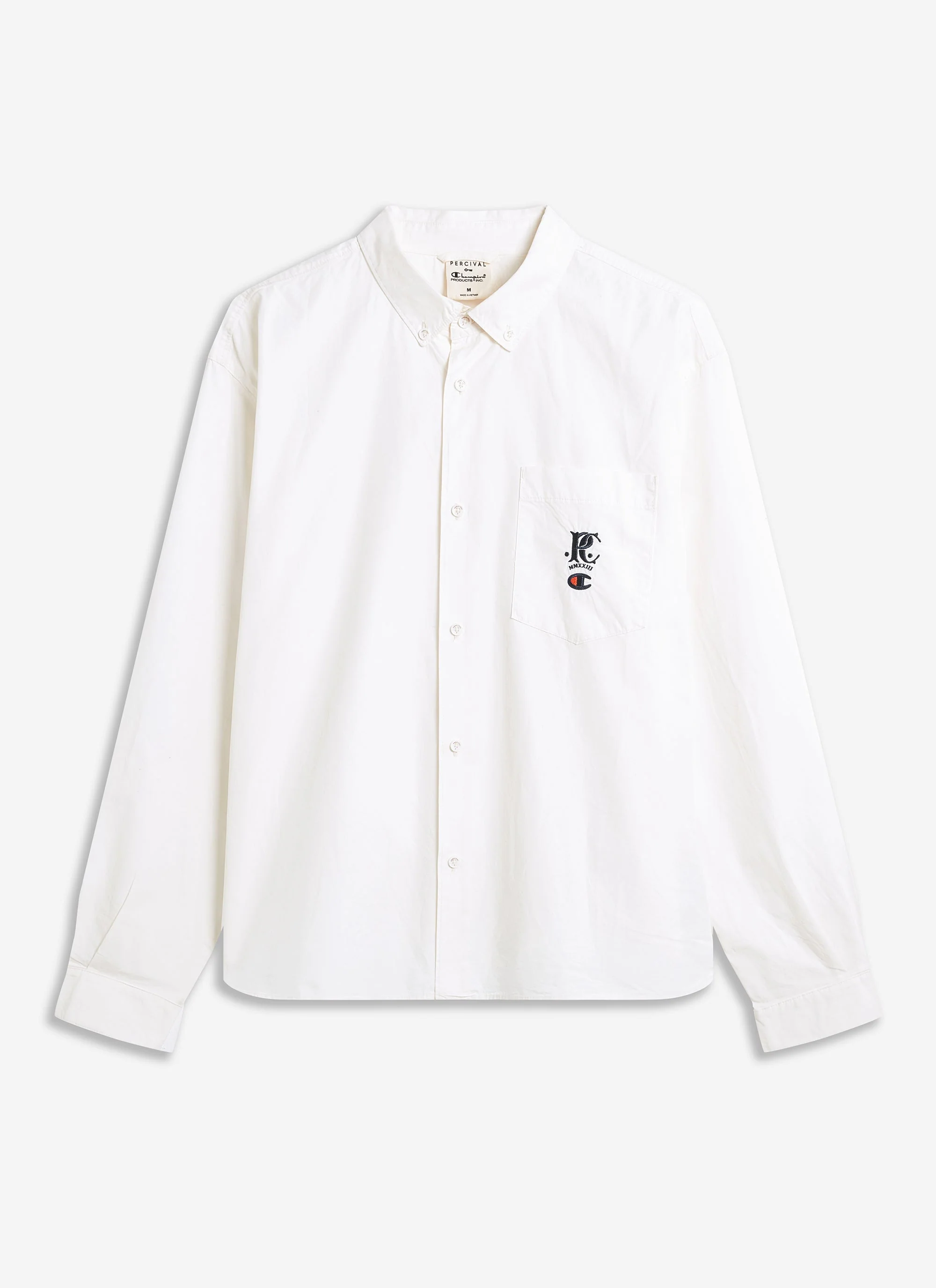 Relaxed Oxford Shirt | Champion x Percival | Cream - Image 7