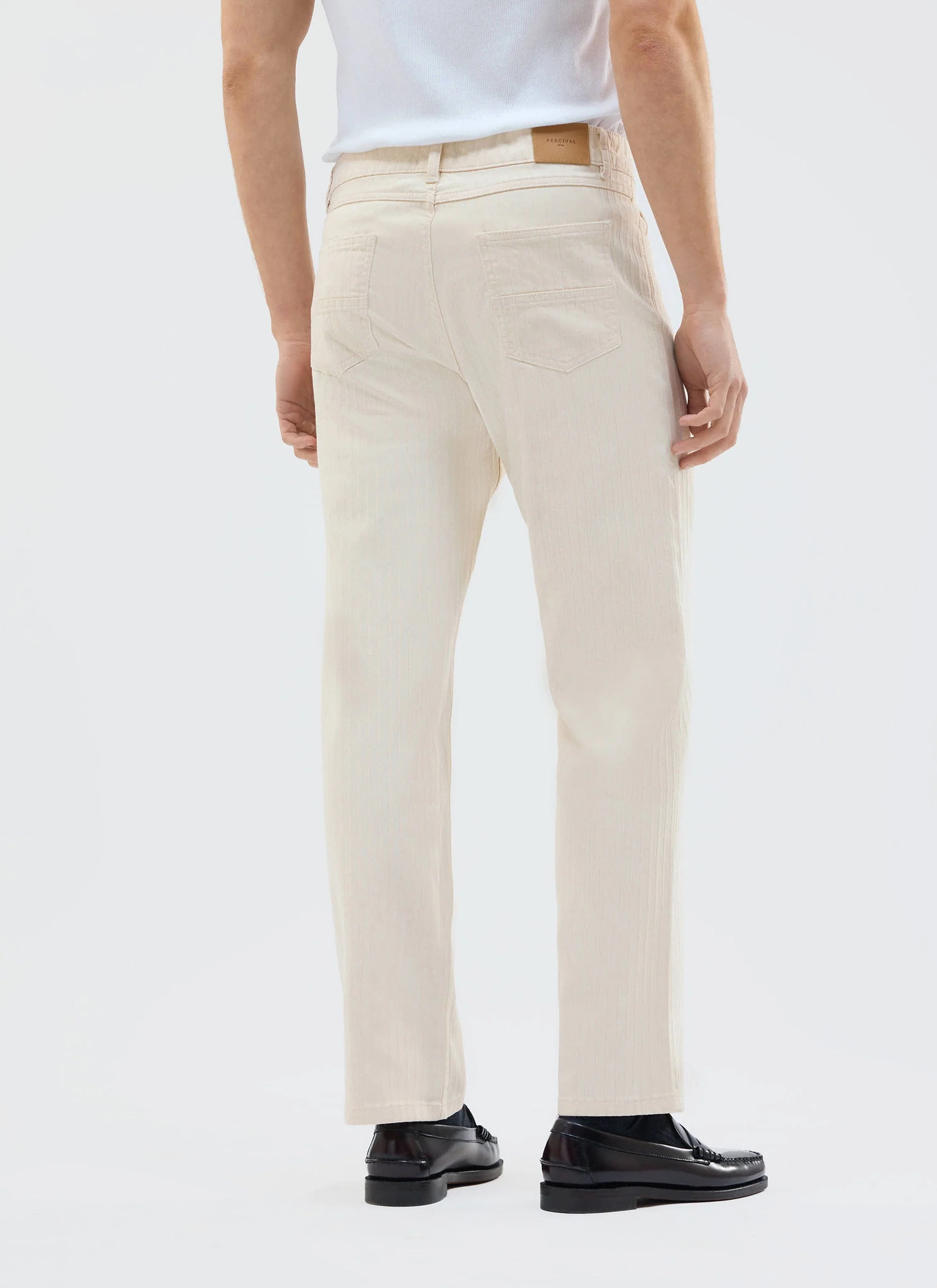 Rocco 5 Pocket Trousers | Cotton | Cream - Image 2