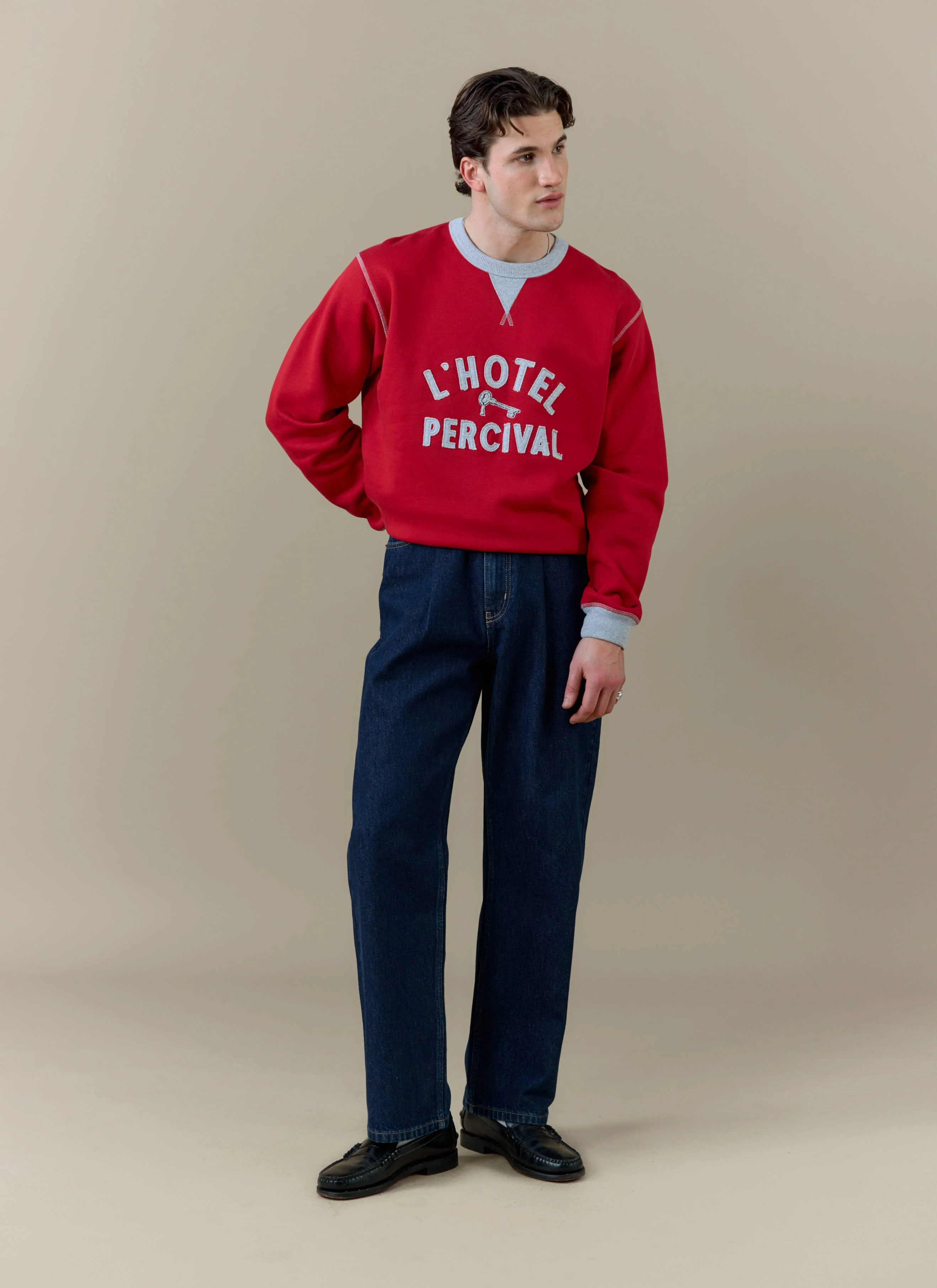 Ronald Sweatshirt | Organic Cotton | Red - Image 3