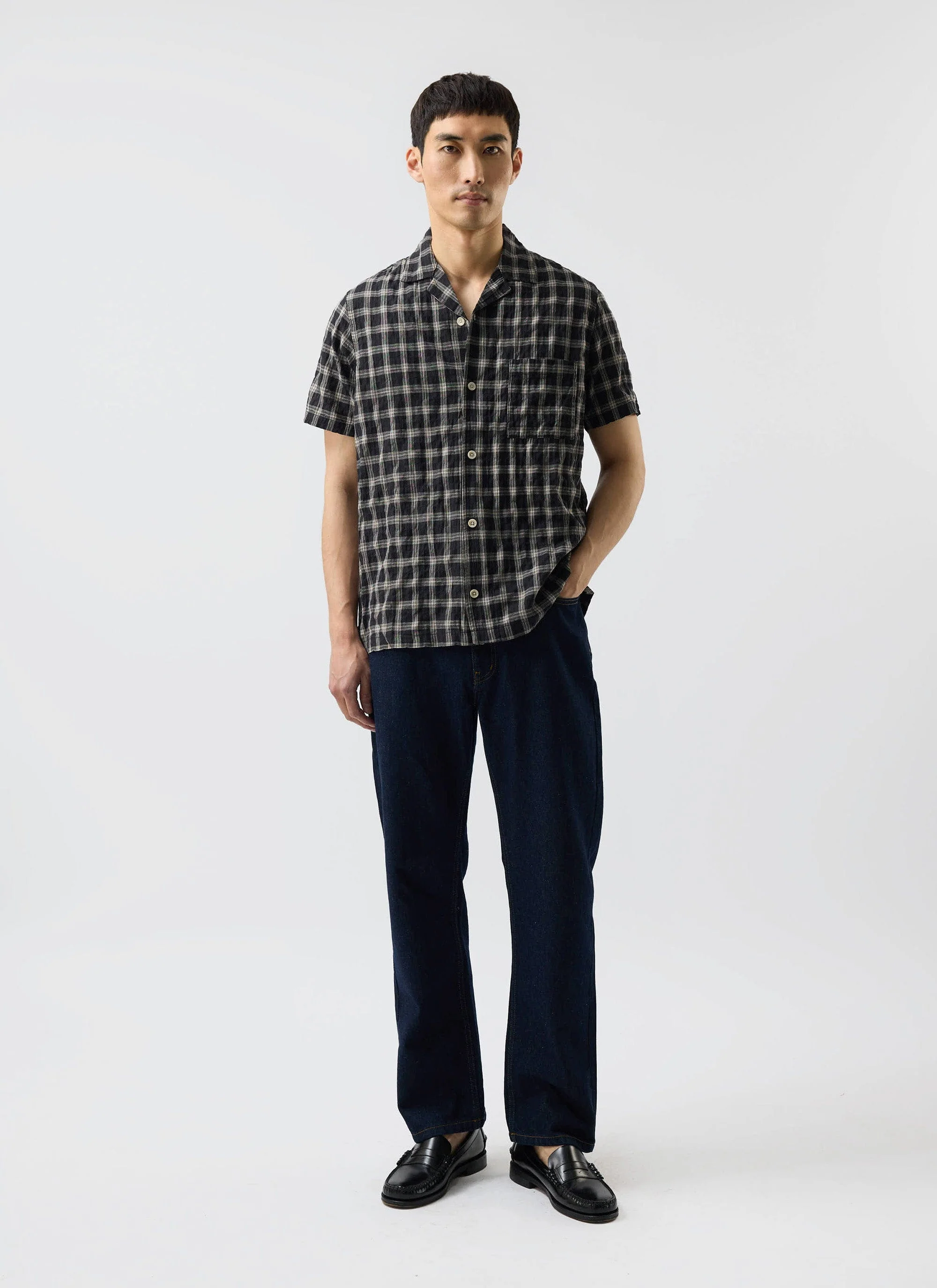 Ryco Cuban Collar Shirt | Cotton | Check - Image 4