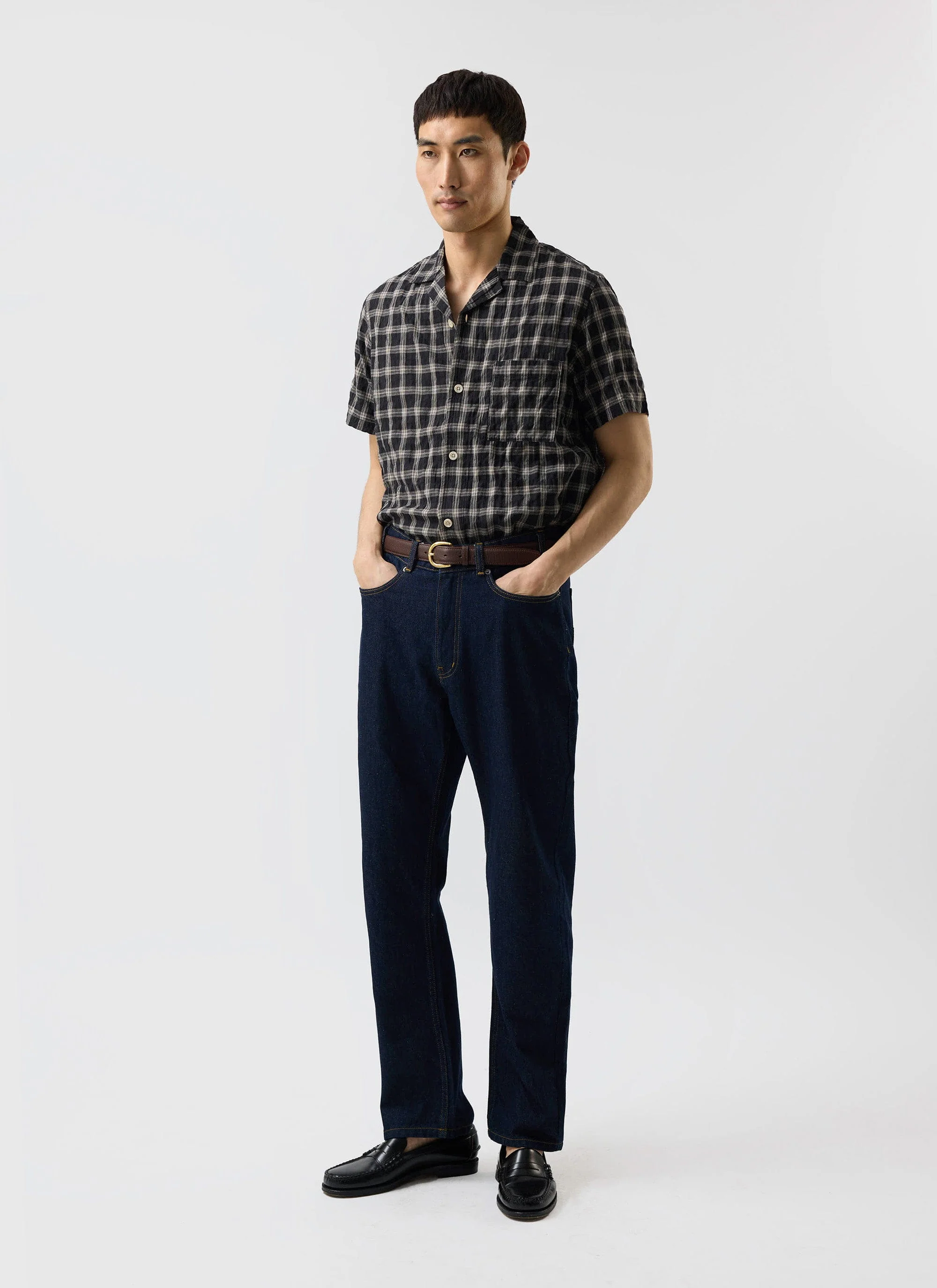 Ryco Cuban Collar Shirt | Cotton | Check - Image 6