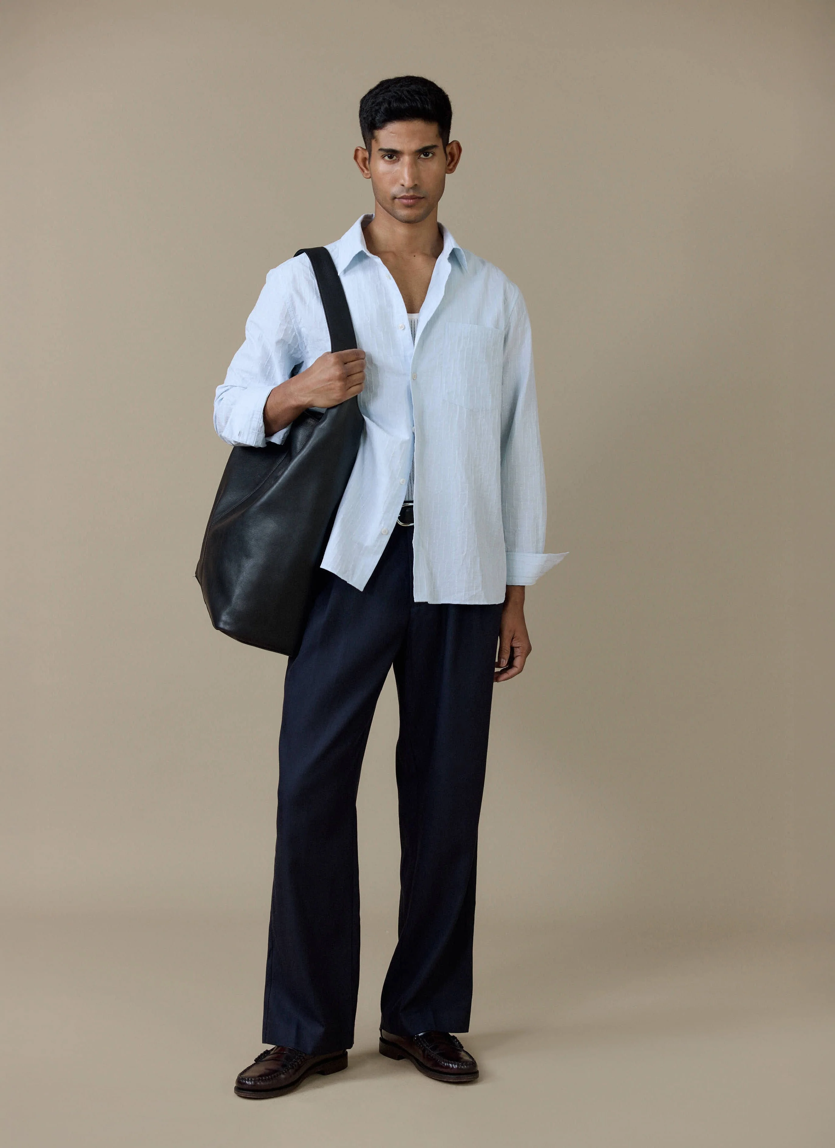 Paros Pearce Shirt | Cotton | Light Blue - Image 2