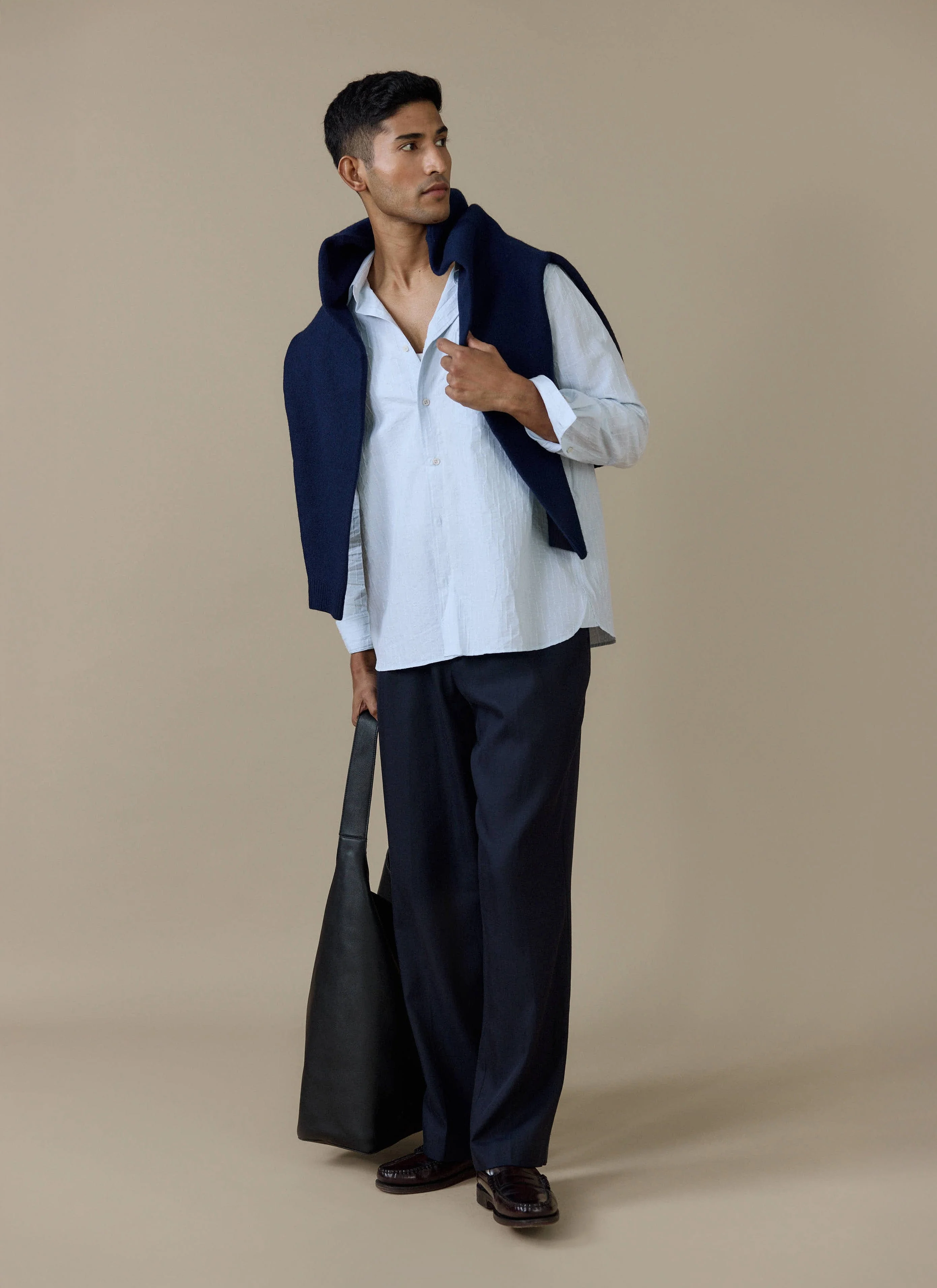 Paros Pearce Shirt | Cotton | Light Blue - Image 3