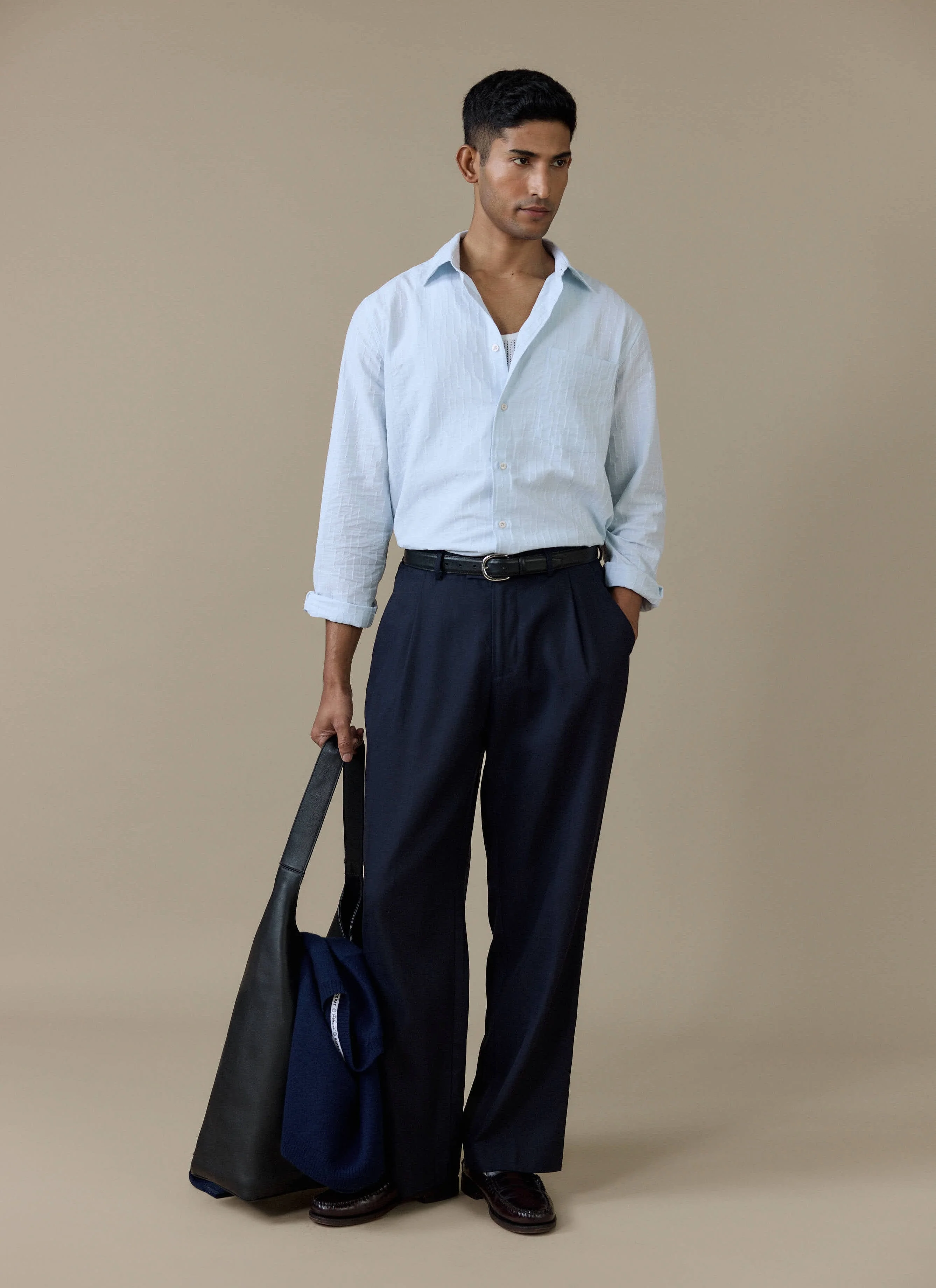 Paros Pearce Shirt | Cotton | Light Blue - Image 6