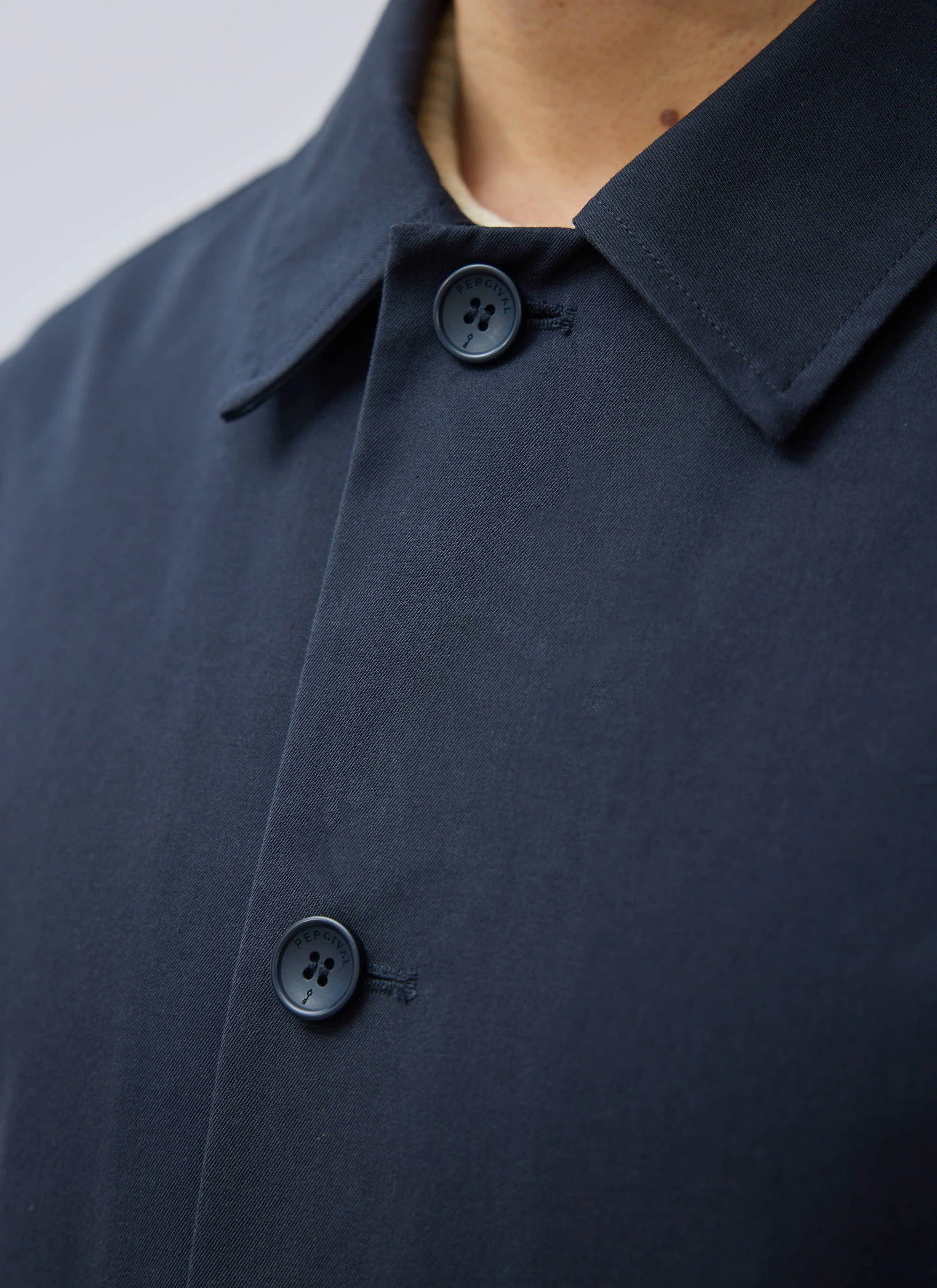 Sherlock Short Trench Coat | Waterproof | Midnight with Olive - Image 7