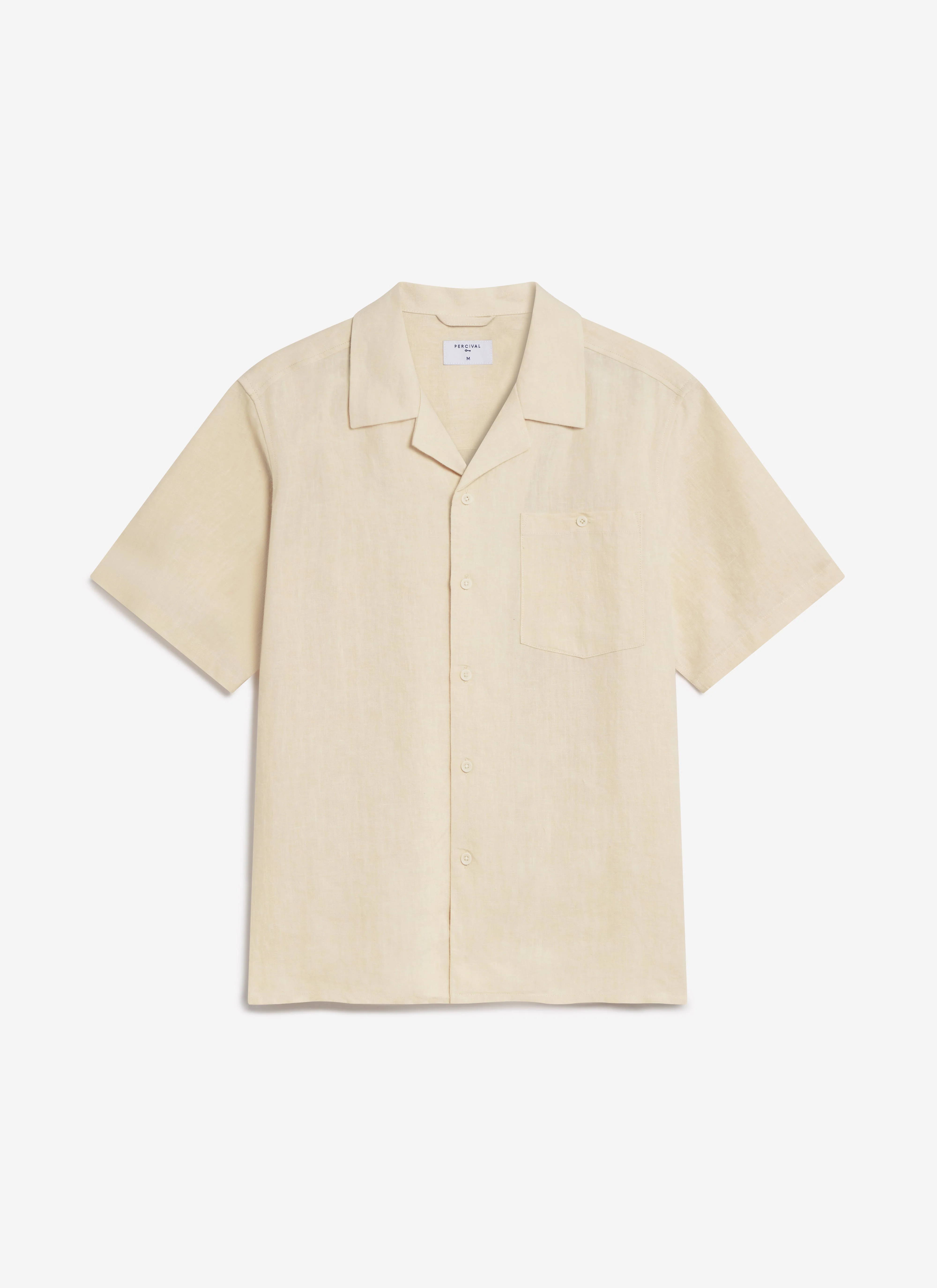 Short Sleeve Cuban Shirt | Linen | Cream - Image 4