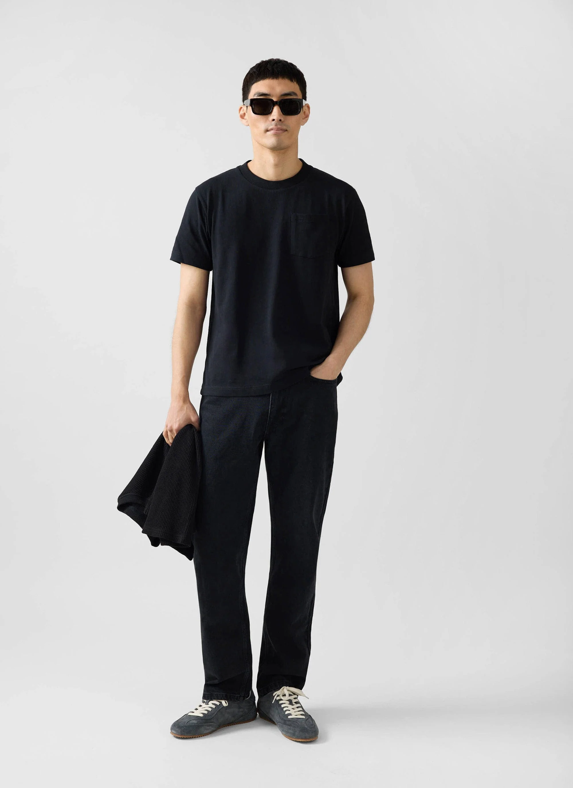 Short Sleeve Pocket T Shirt | Organic Cotton | Black - Image 3