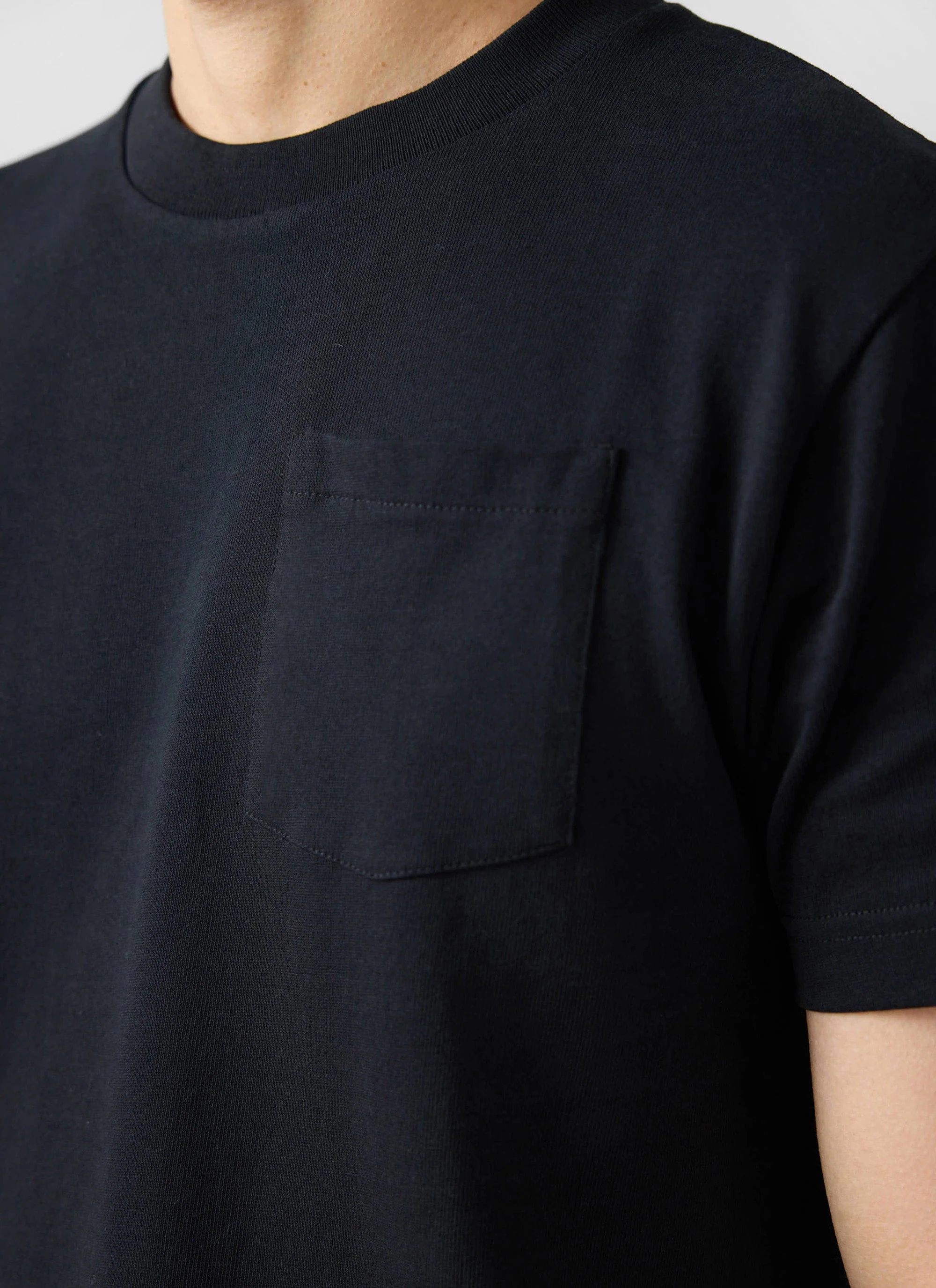 Short Sleeve Pocket T Shirt | Organic Cotton | Black - Image 4