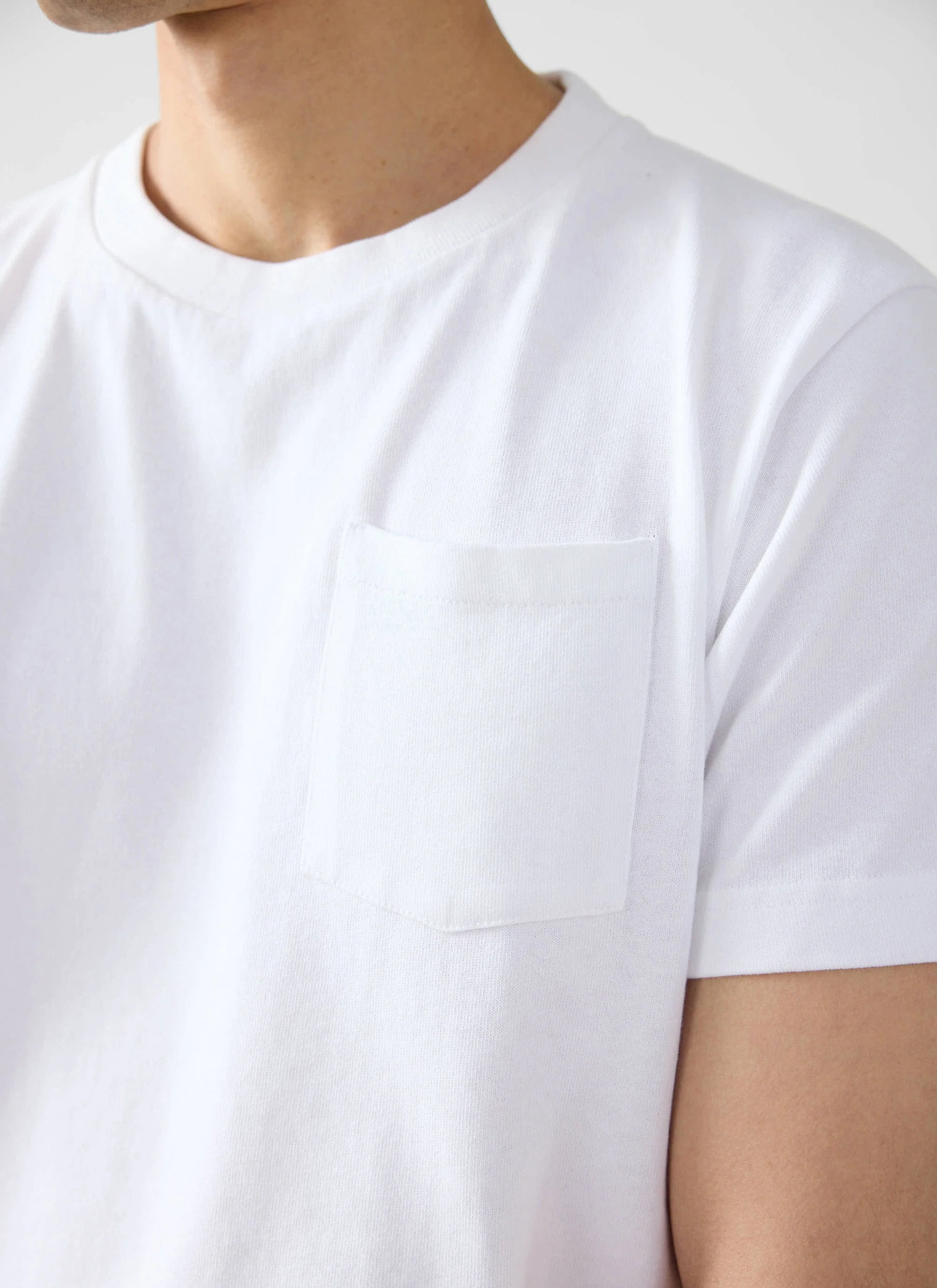 Short Sleeve Pocket T Shirt | Organic Cotton | White - Image 5