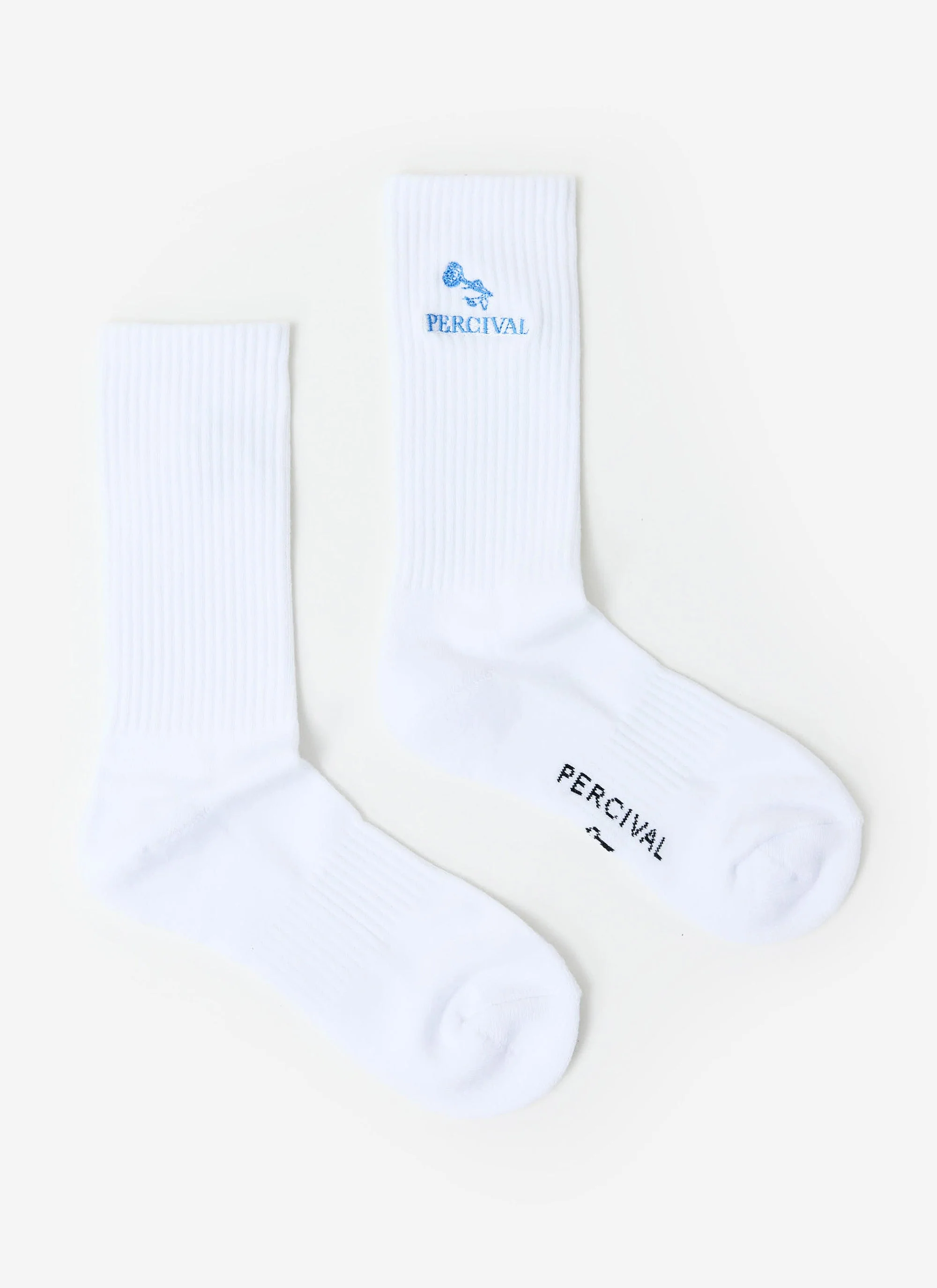 Smith Floral Embroidered Socks | Organic Cotton | White - Image 3