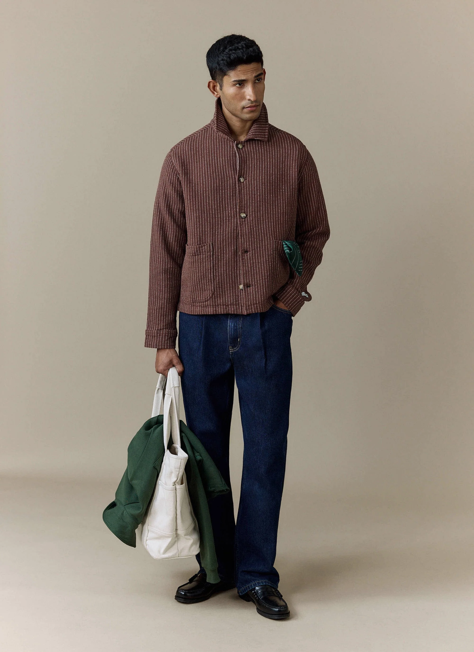 Sorrento Boxy Overshirt | Linen | Brown - Image 5