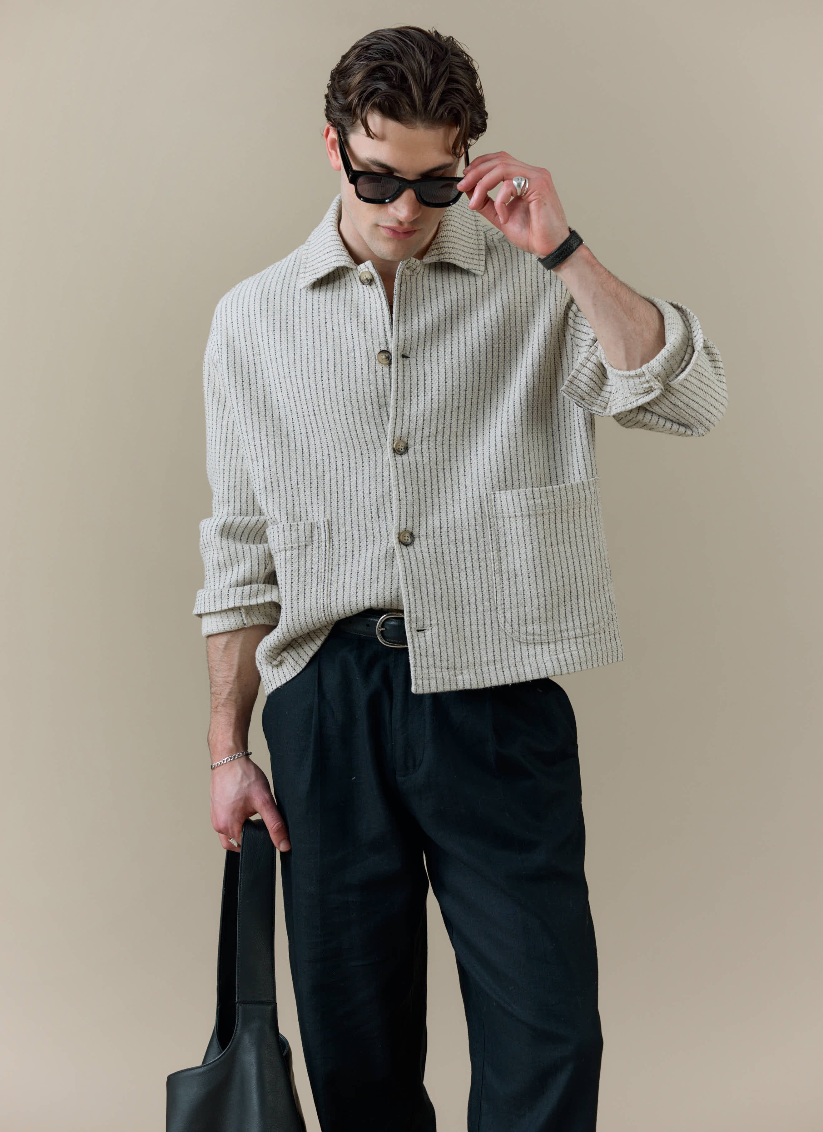 Sorrento Boxy Overshirt | Linen | Cream - Image 4