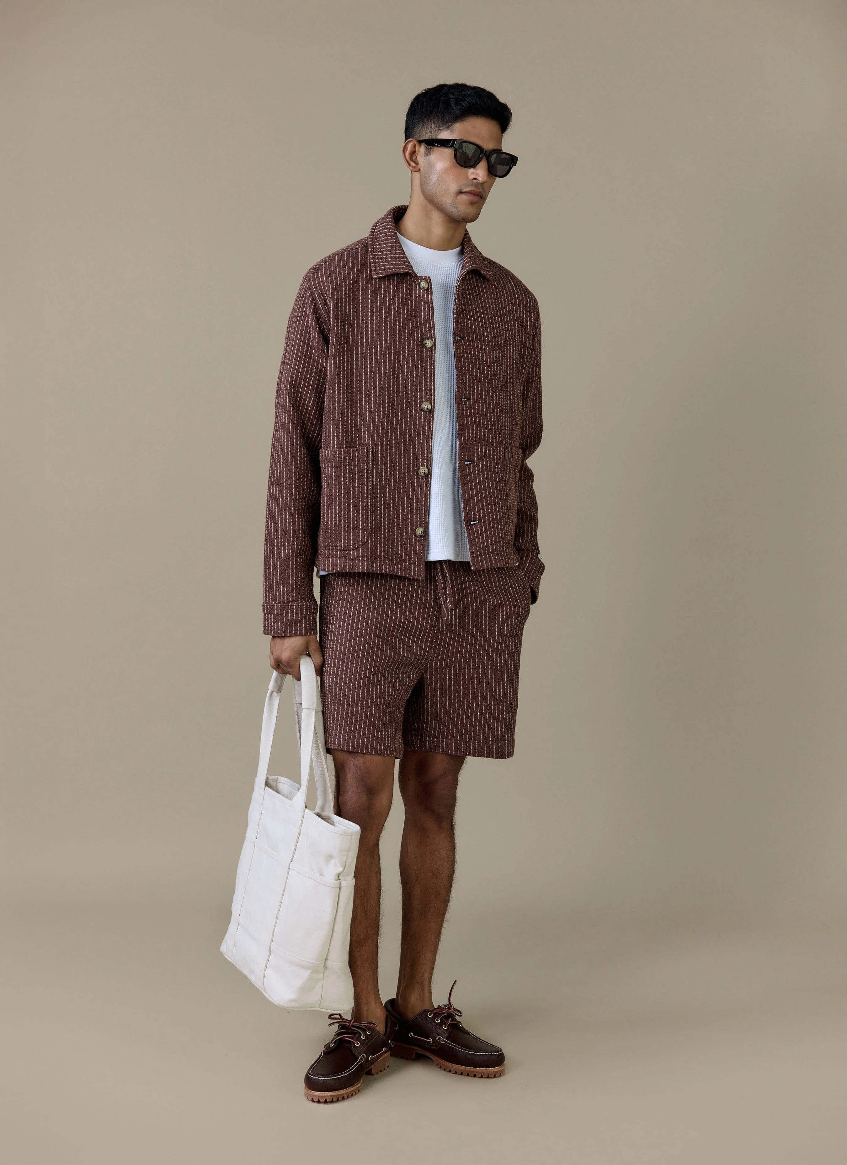 Sorrento Shorts | Linen | Brown - Image 3
