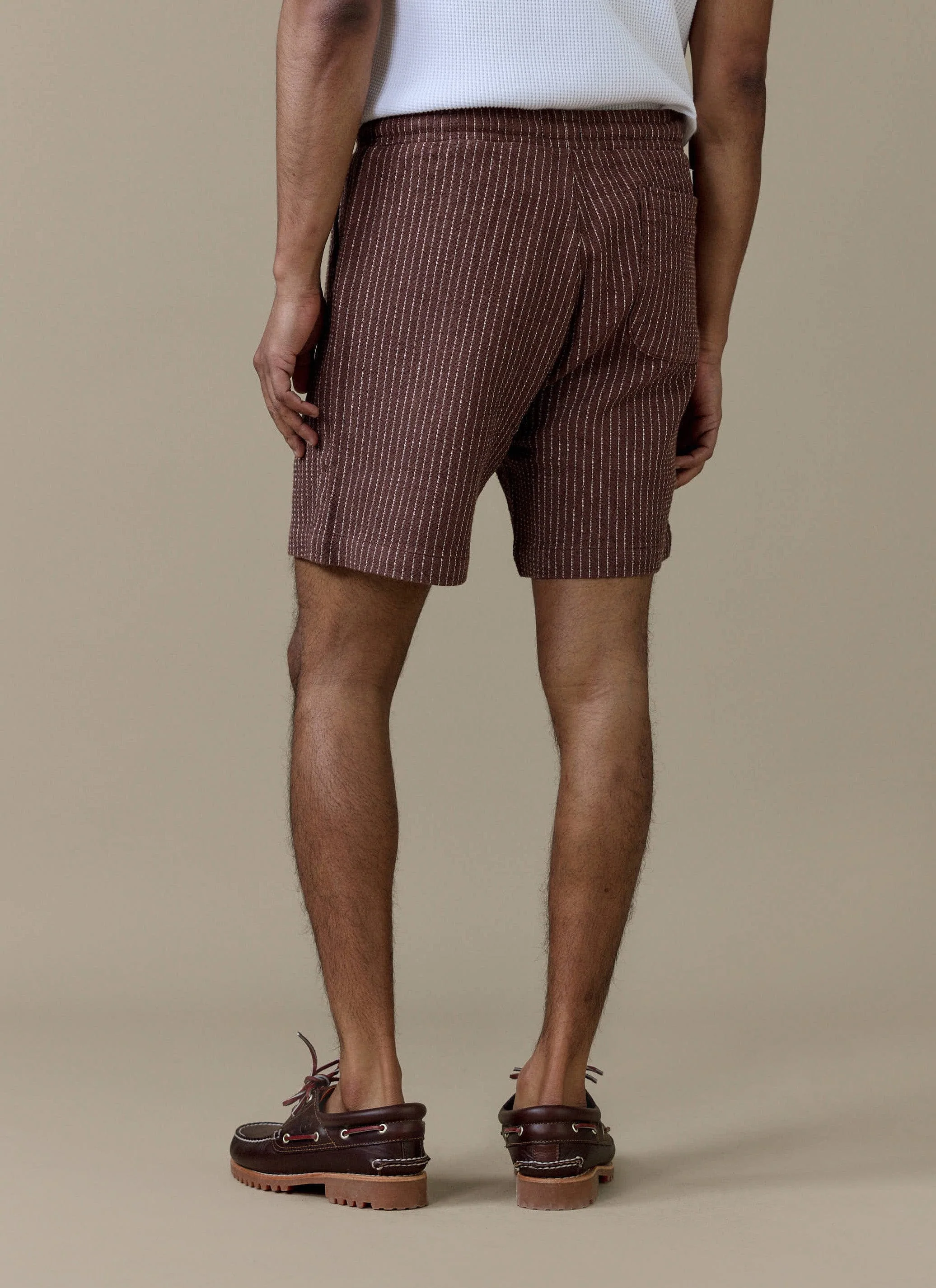 Sorrento Shorts | Linen | Brown - Image 5