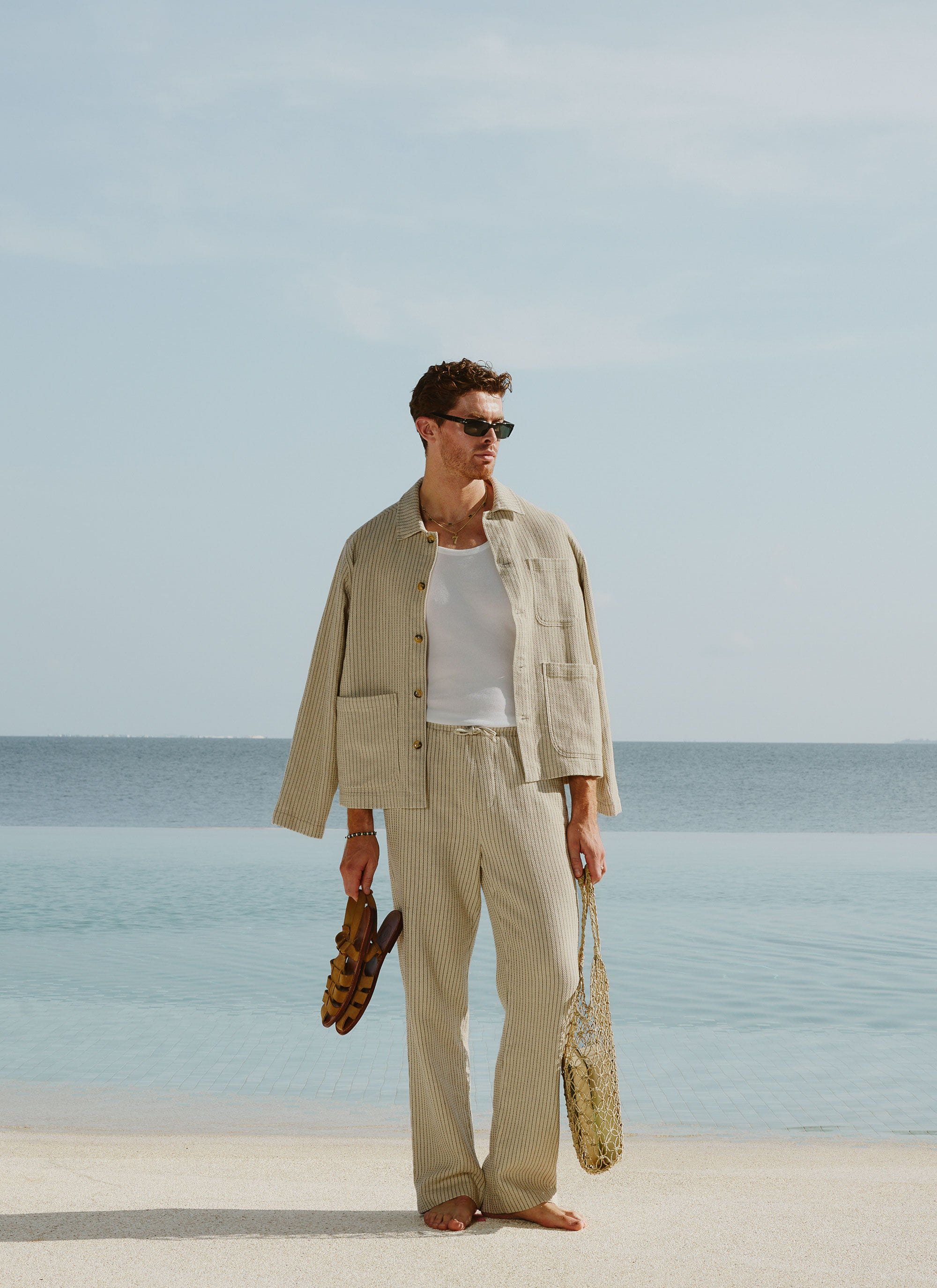 Sorrento Linen Trousers | Cotton Linen | Cream - Image 4