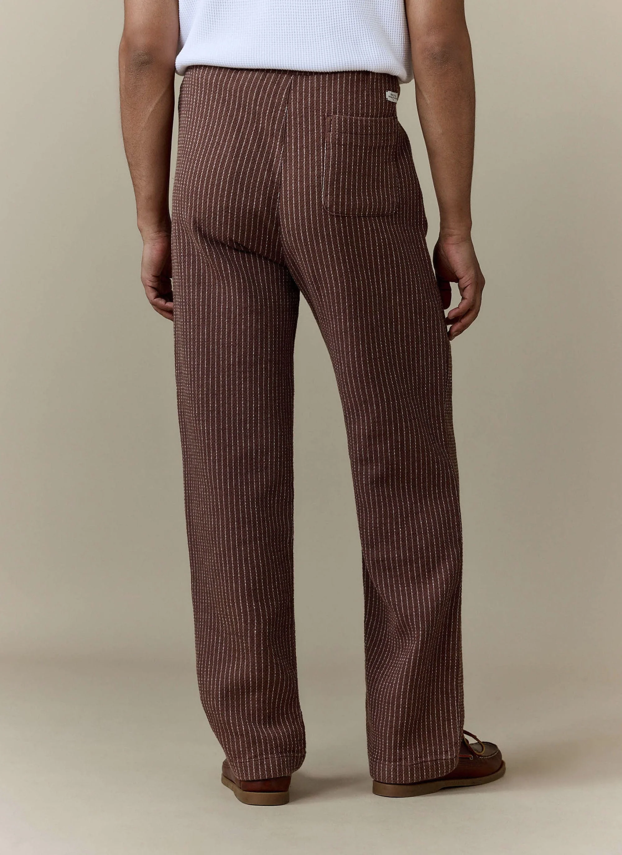 Sorrento Wide Leg Trousers | Linen | Brown - Image 5