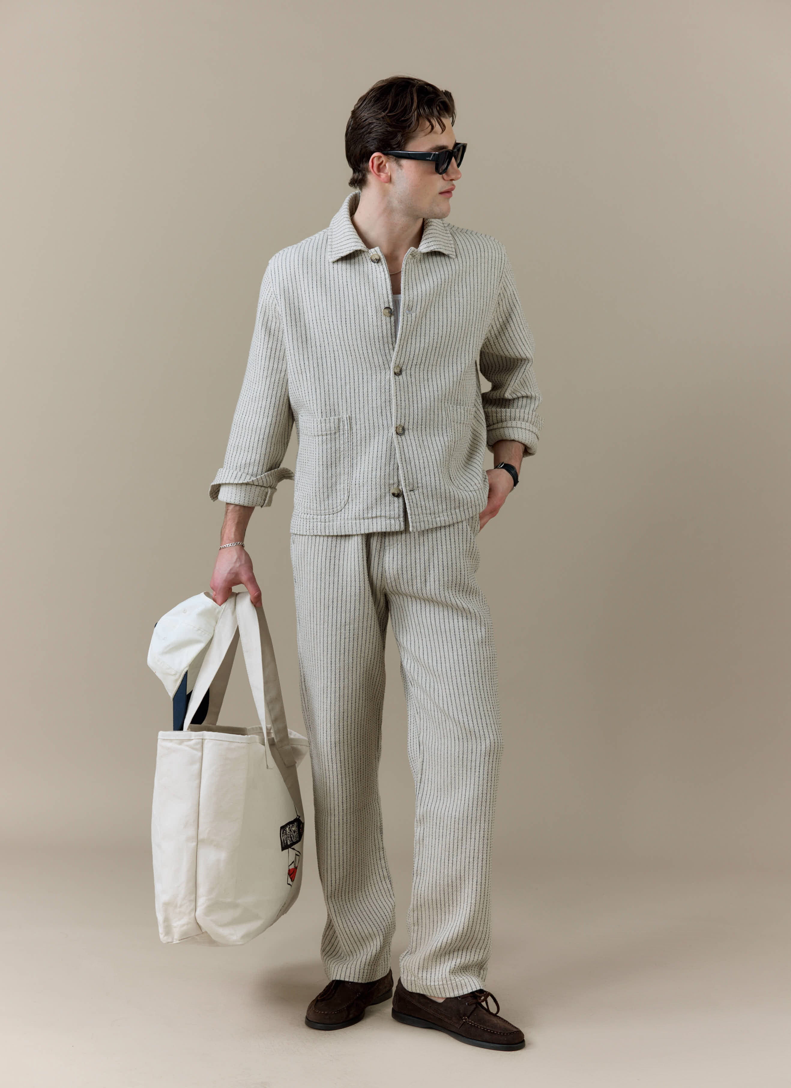 Sorrento Boxy Overshirt | Linen | Cream - Image 3