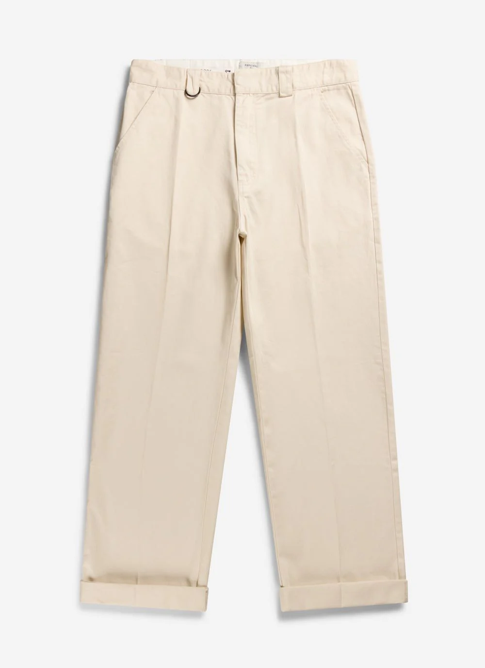 Stay Press Trousers | Cotton Twill Canvas | Cream - Image 4