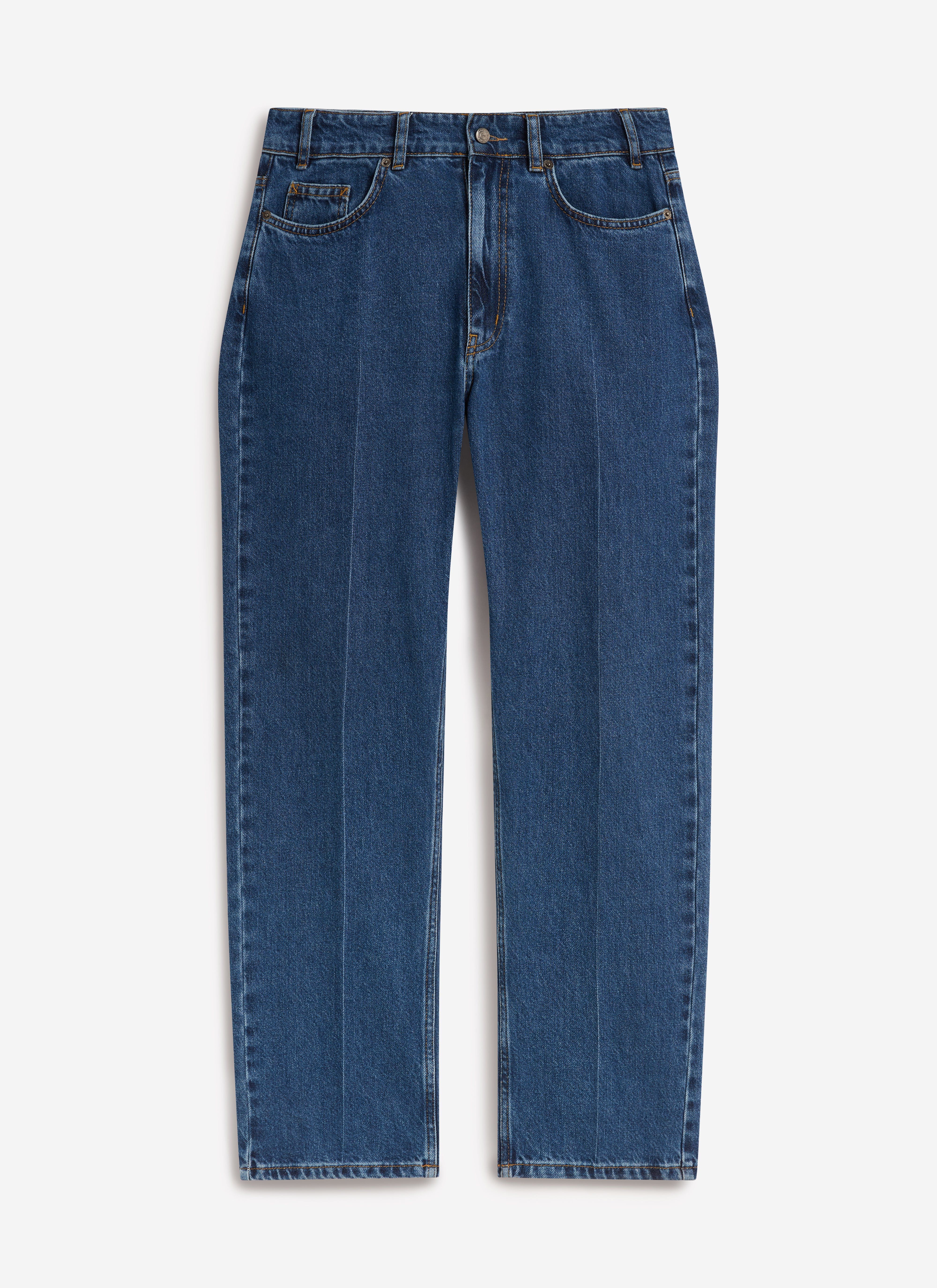 Stay Press Denim Jeans | Percival x Warren | Mid Wash Blue - Image 6