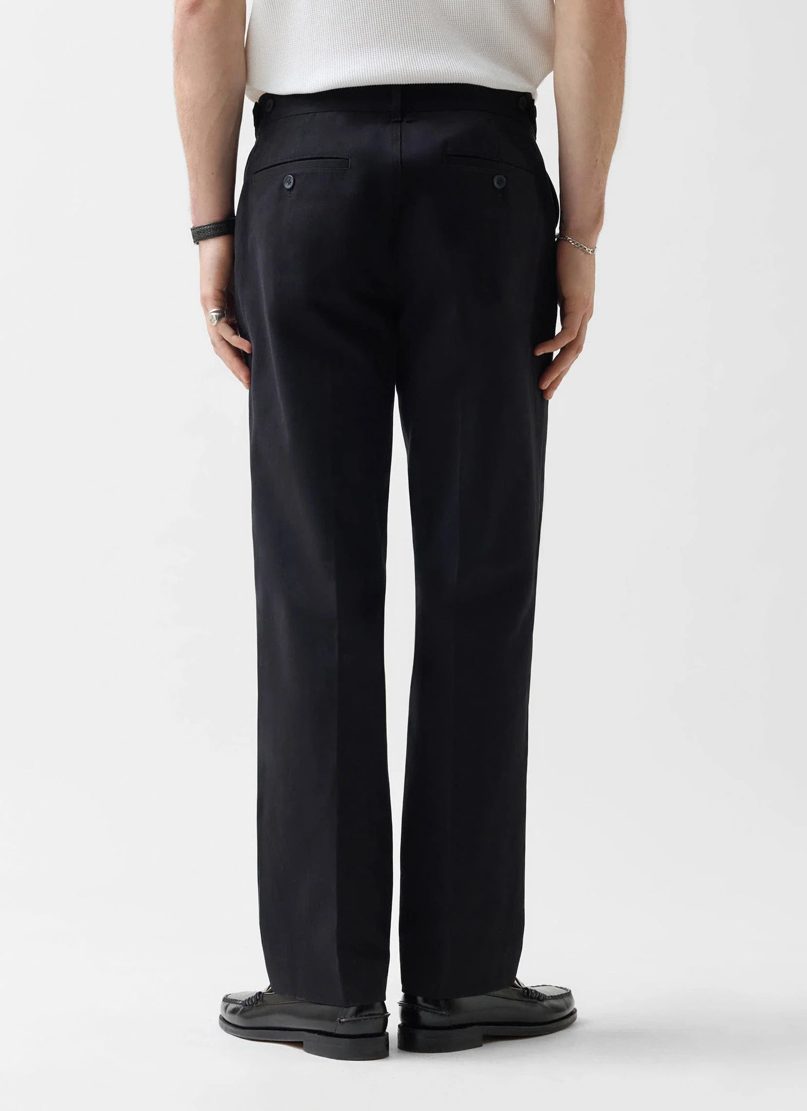 Straight Leg Chino | Cotton | Black - Image 5