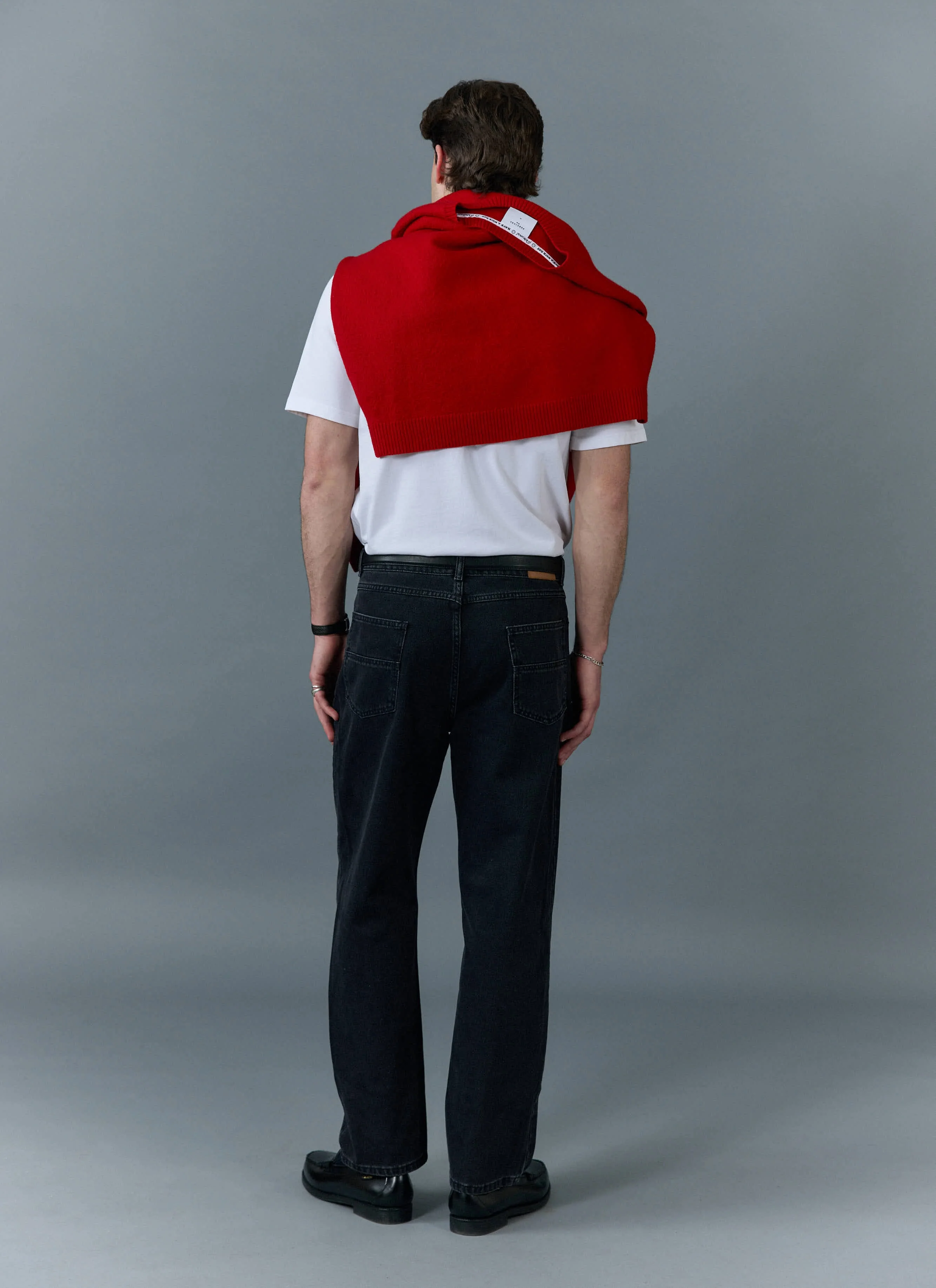 Straight Leg Denim Jeans | Cotton | Black - Image 3