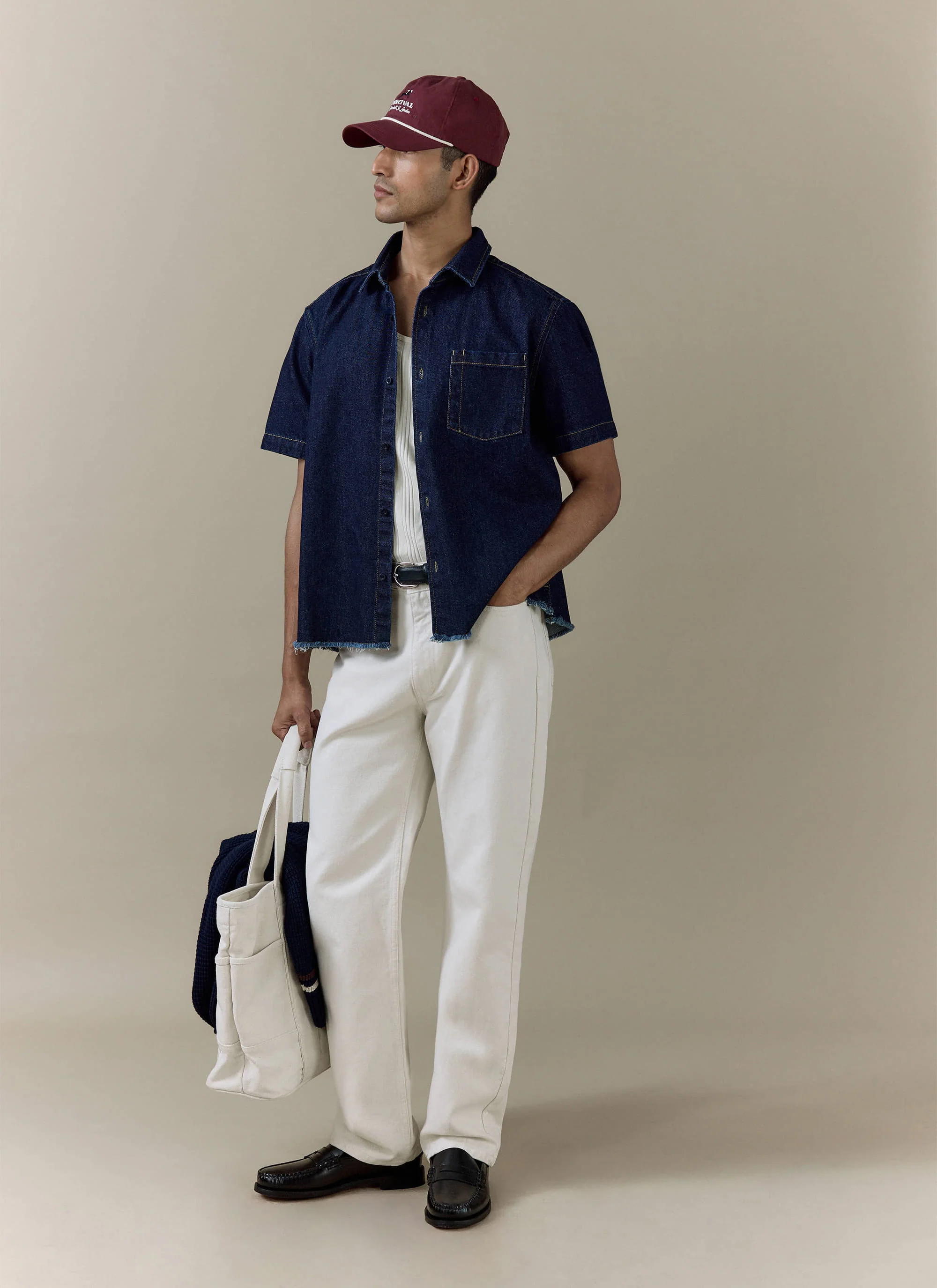 Harley Denim Shirt | Cotton | Dark Indigo - Image 6