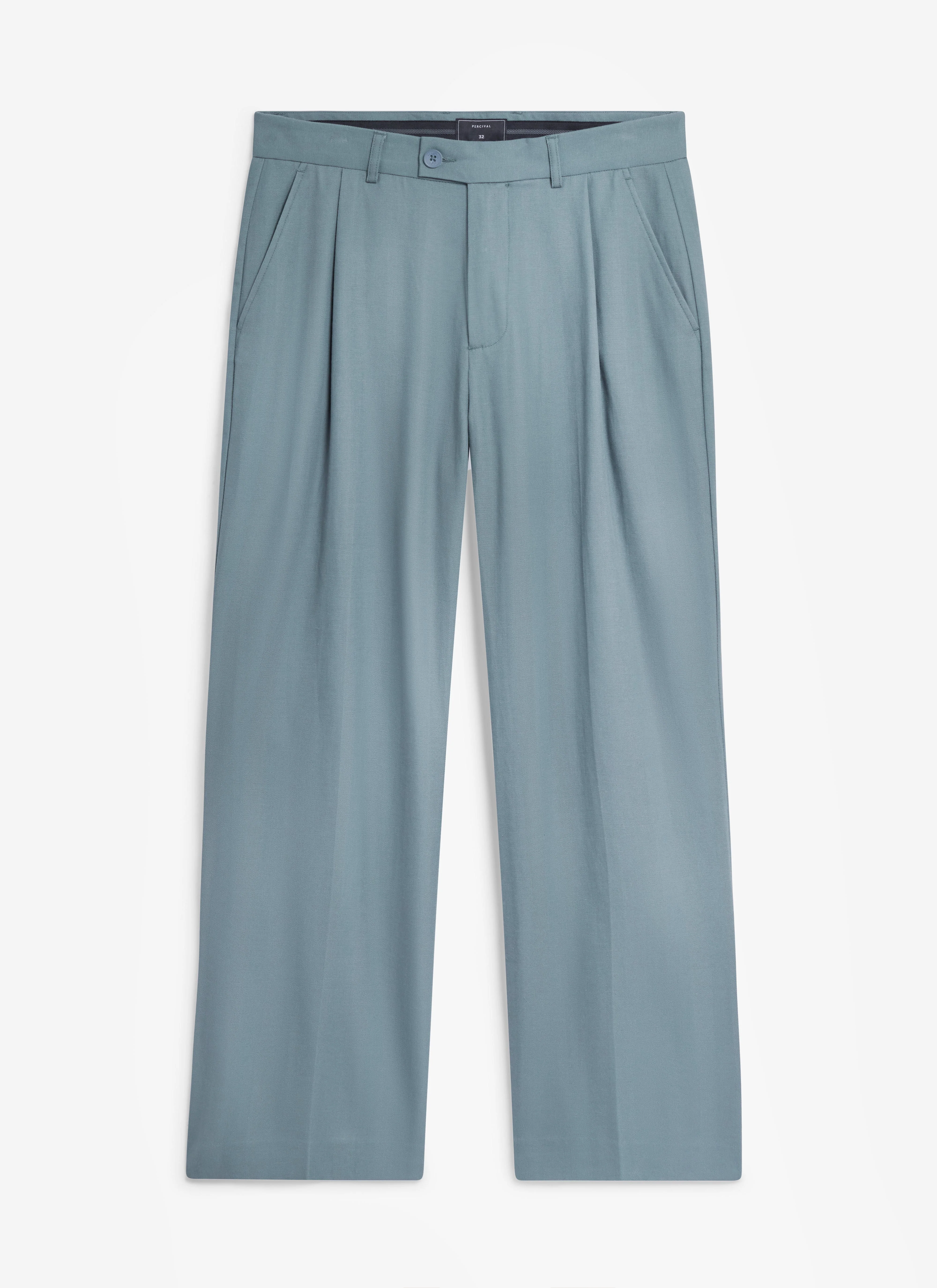 Pleated Leg Trousers | Lyocell | Slate Blue - Image 5
