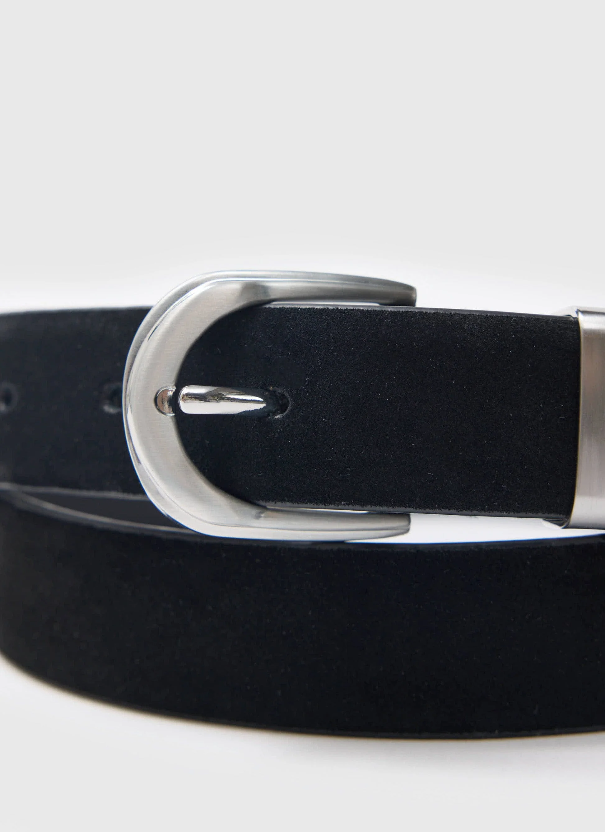 Suede Belt | 100% Leather | Black - Image 3