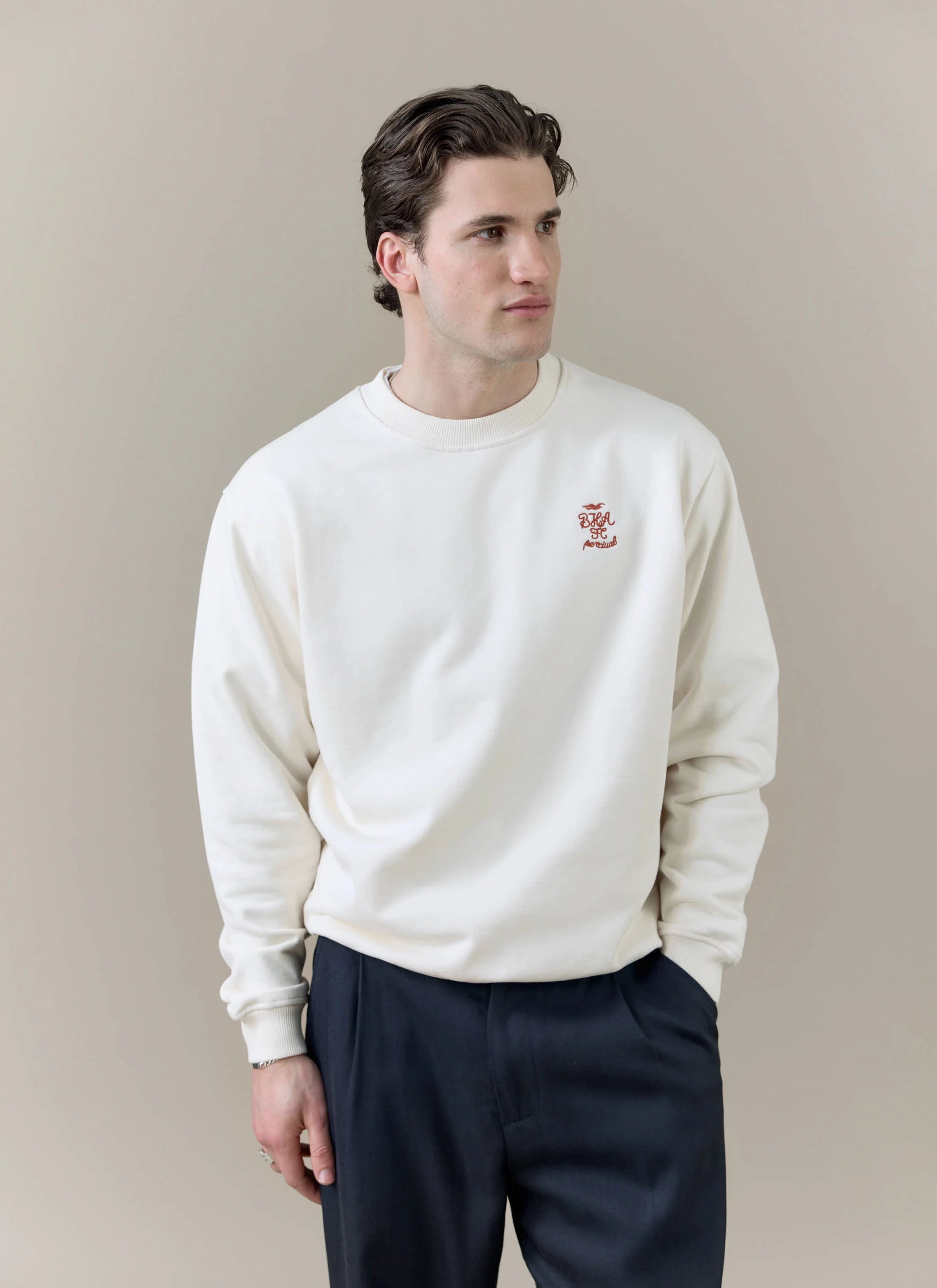 Sweatshirt | Brighton & Hove Albion F.C. x Percival | Cream - Image 2