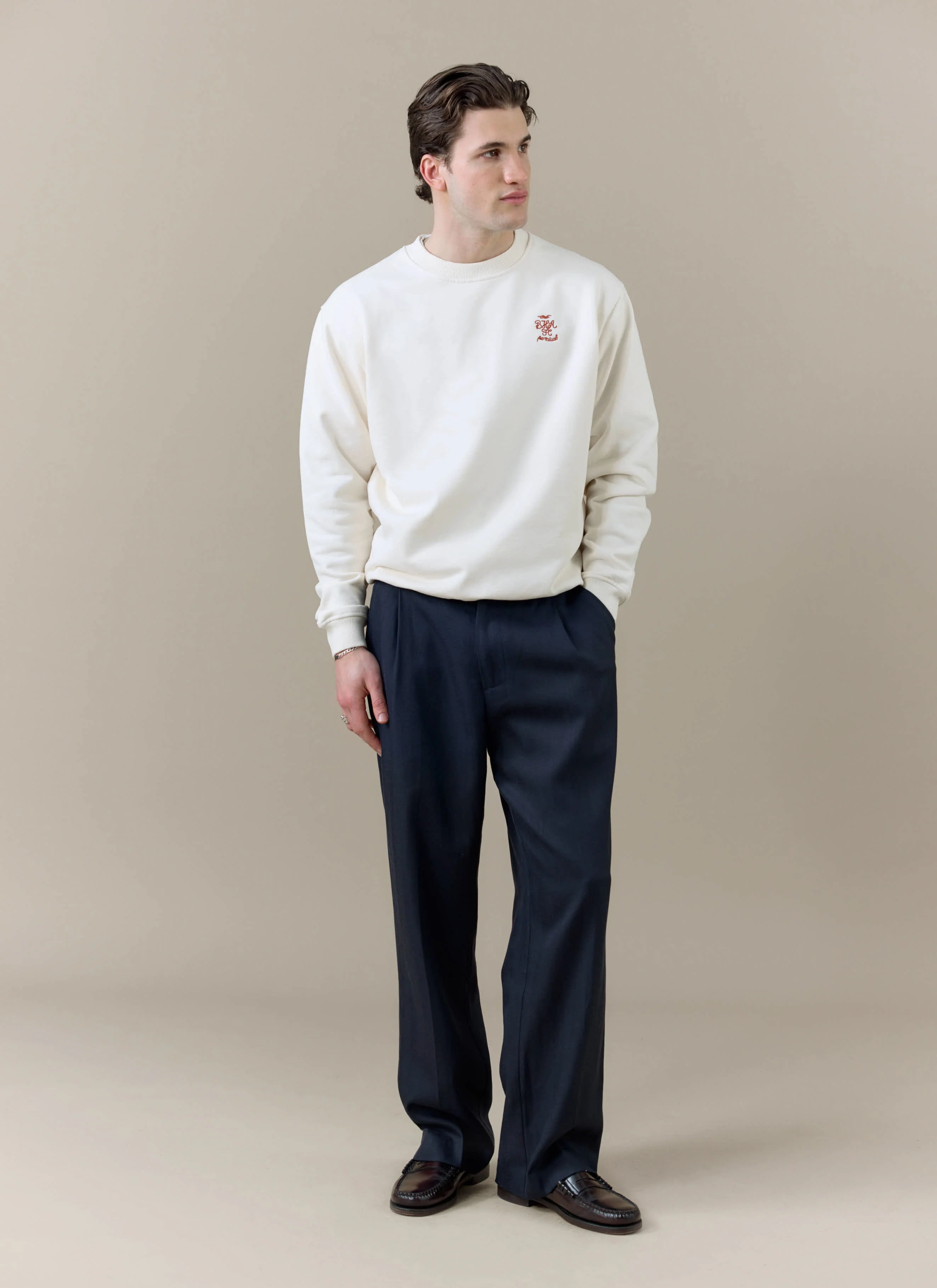 Sweatshirt | Brighton & Hove Albion F.C. x Percival | Cream - Image 3