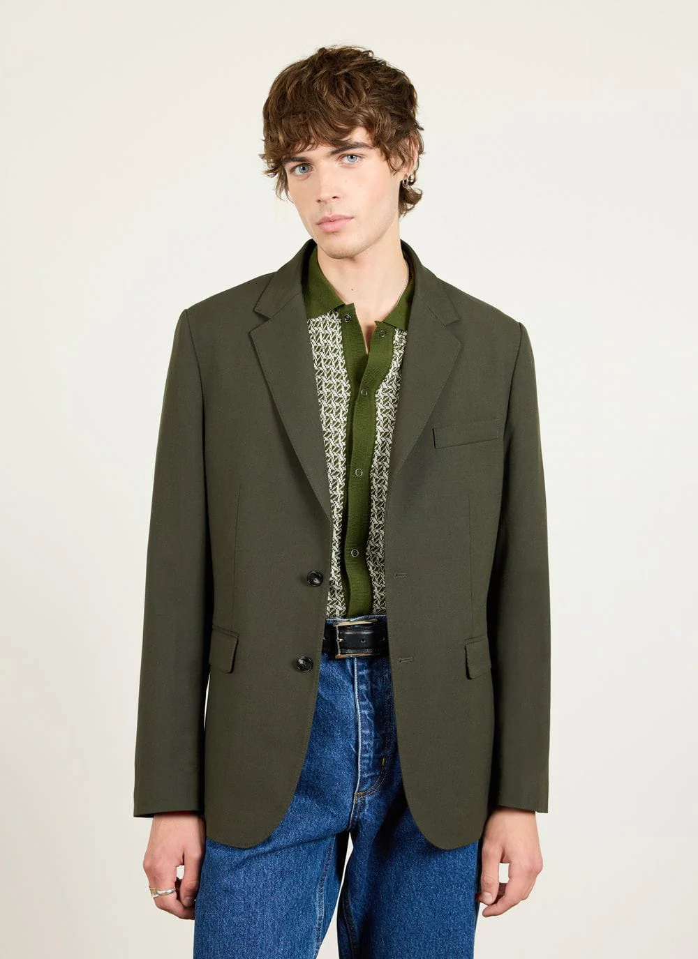 Tailored Blazer | Wool | Forest - Image 9