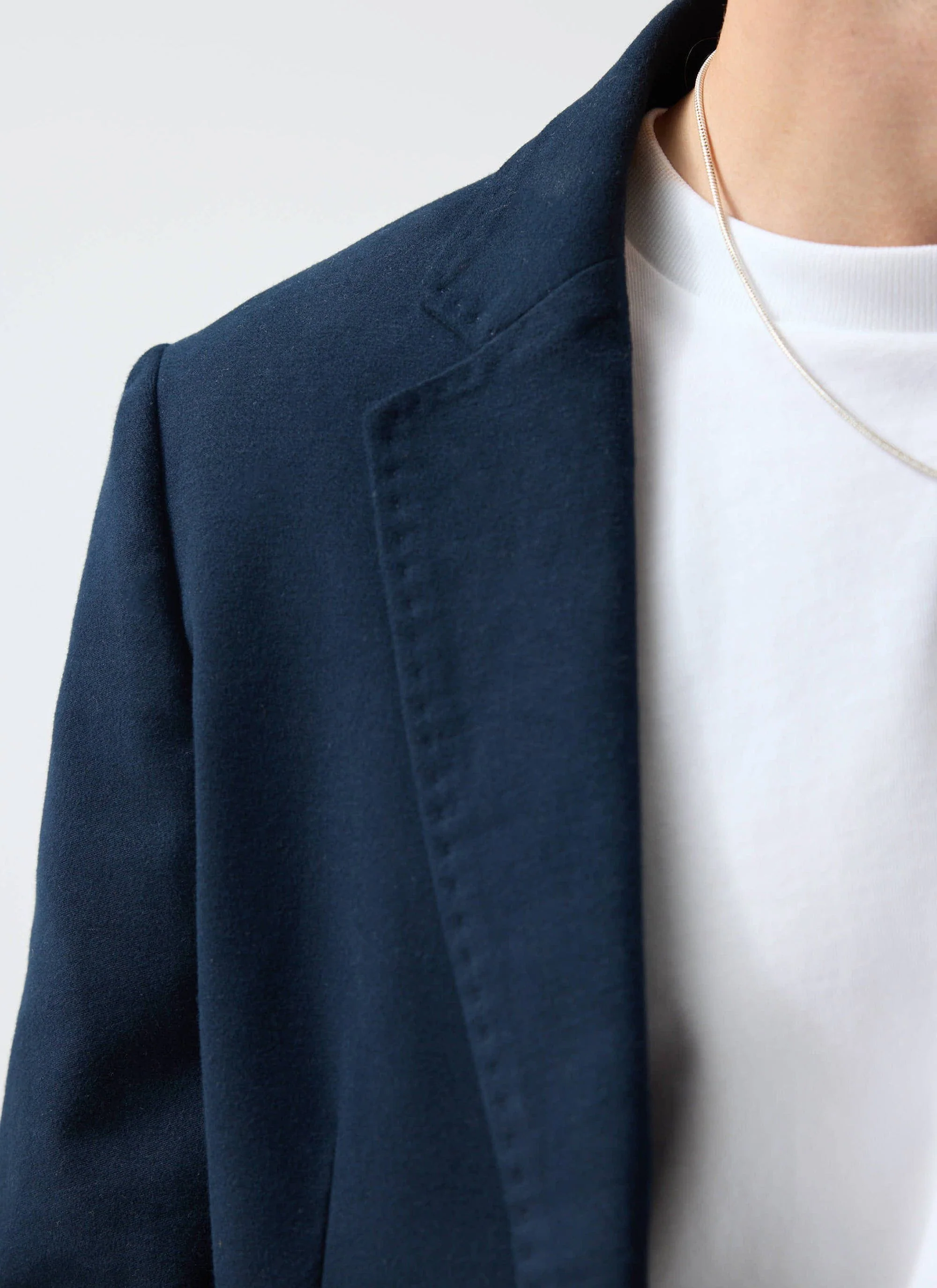 Tailored Moleskin Blazer | Navy - Image 7