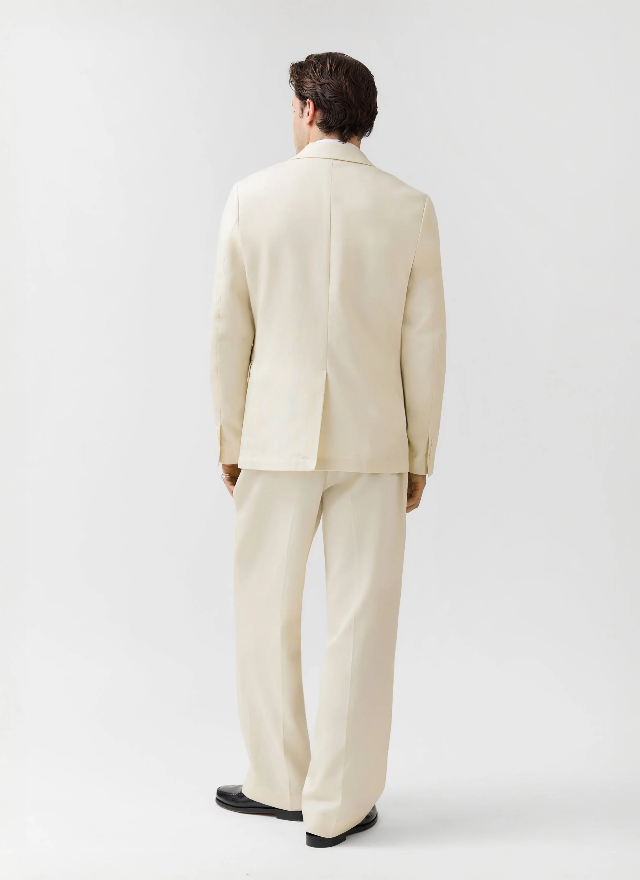 Tailored Two Piece Suit | Lyocell | Cream - Image 4