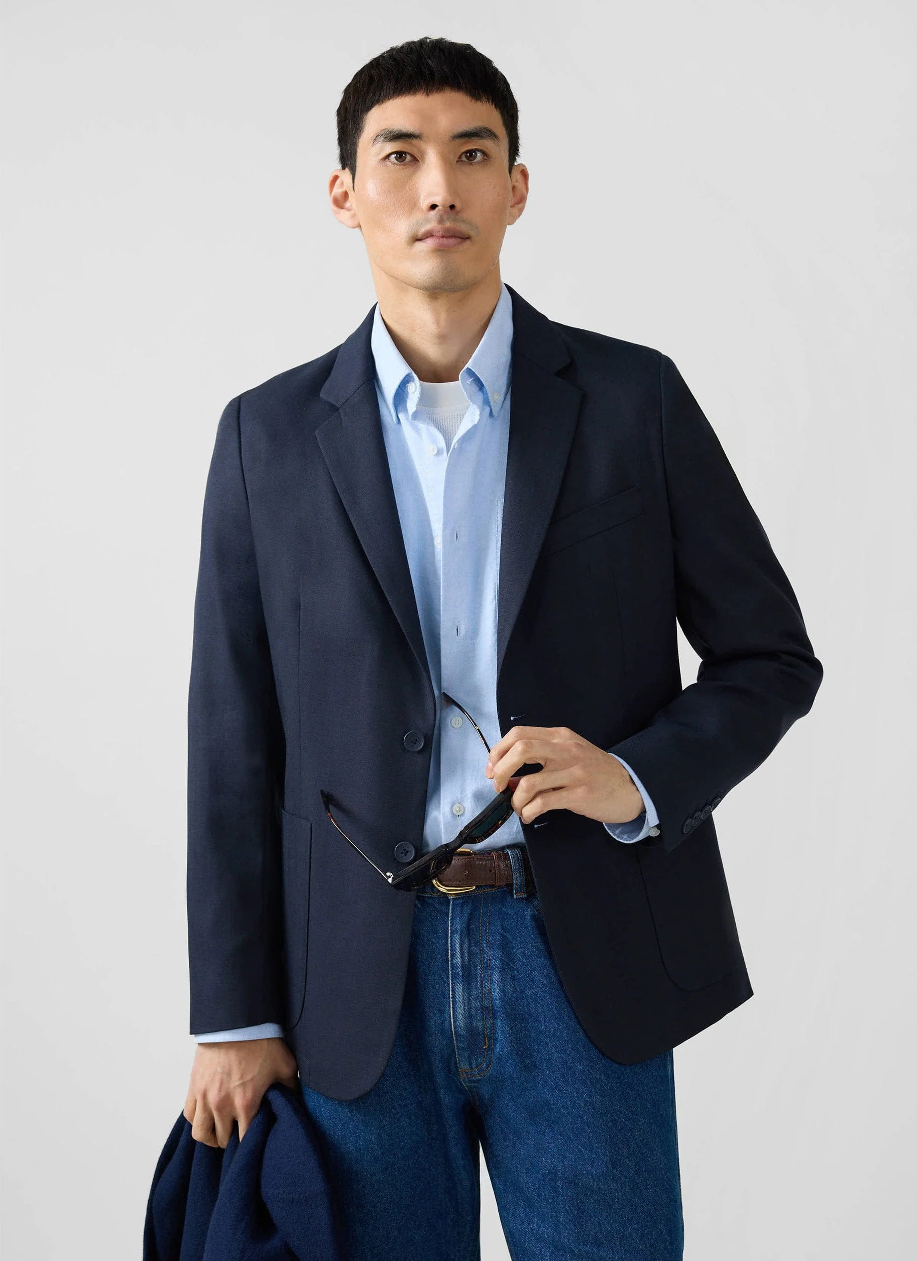 Tailored Two Piece Suit | Lyocell | Navy - Image 3