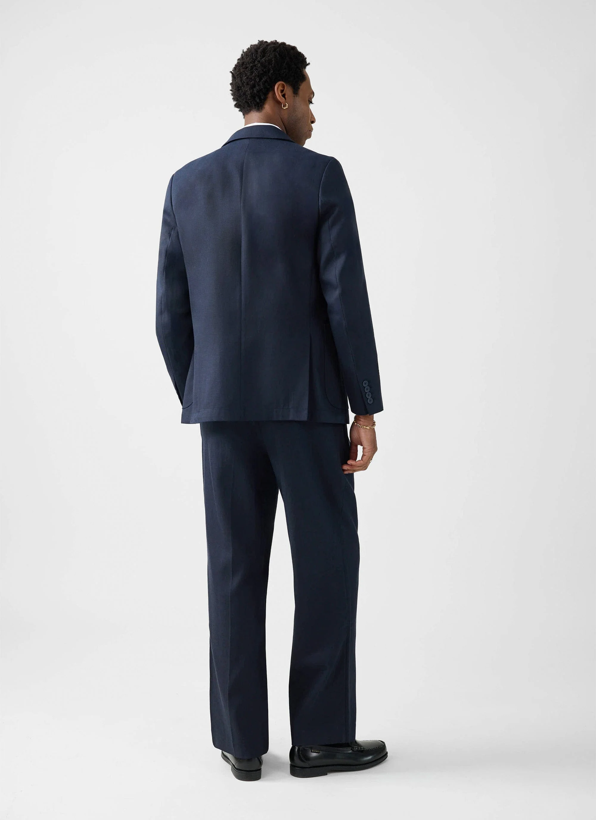 Tailored Two Piece Suit | Lyocell | Navy - Image 4