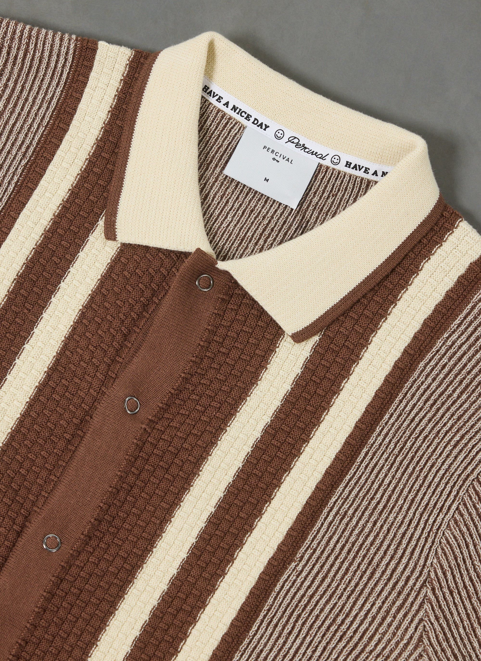 Teramo Knitted Polo Shirt | Cotton | Ecru - Image 4